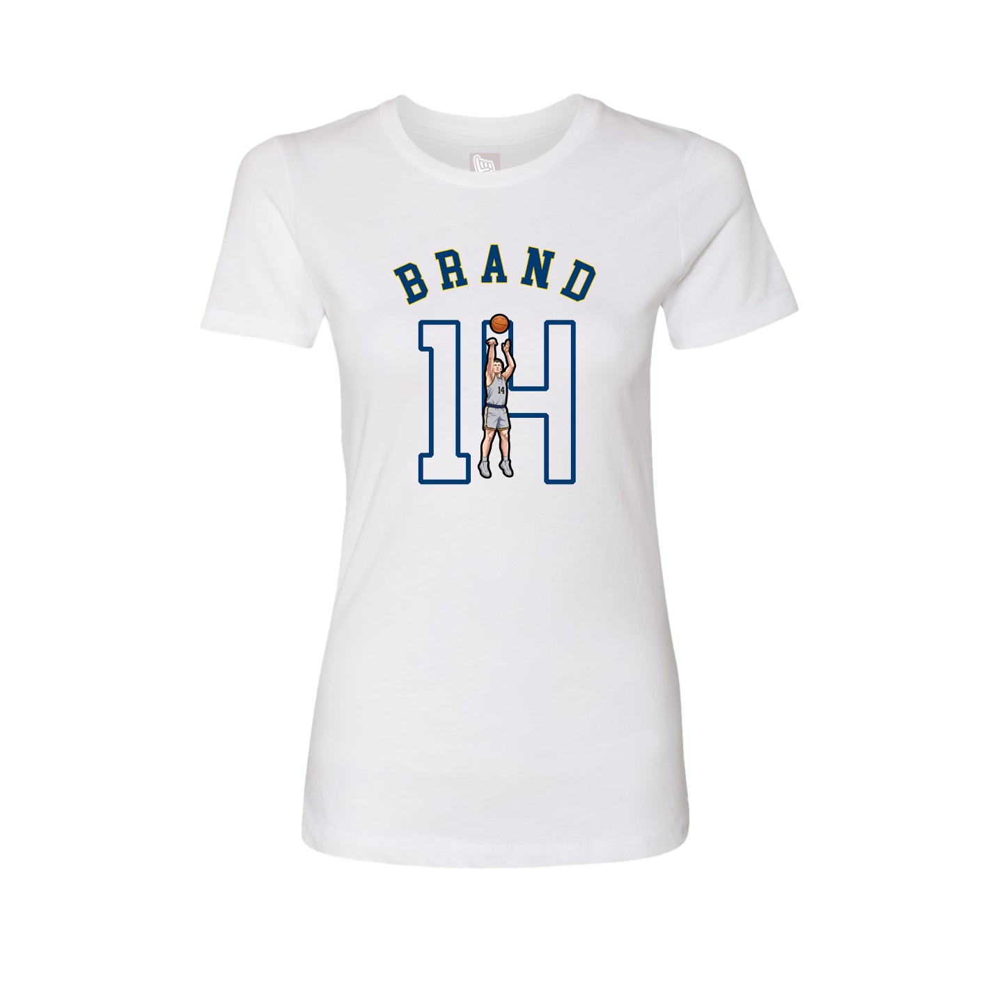 Fitted Women's Tee — Shirsey Arch in White