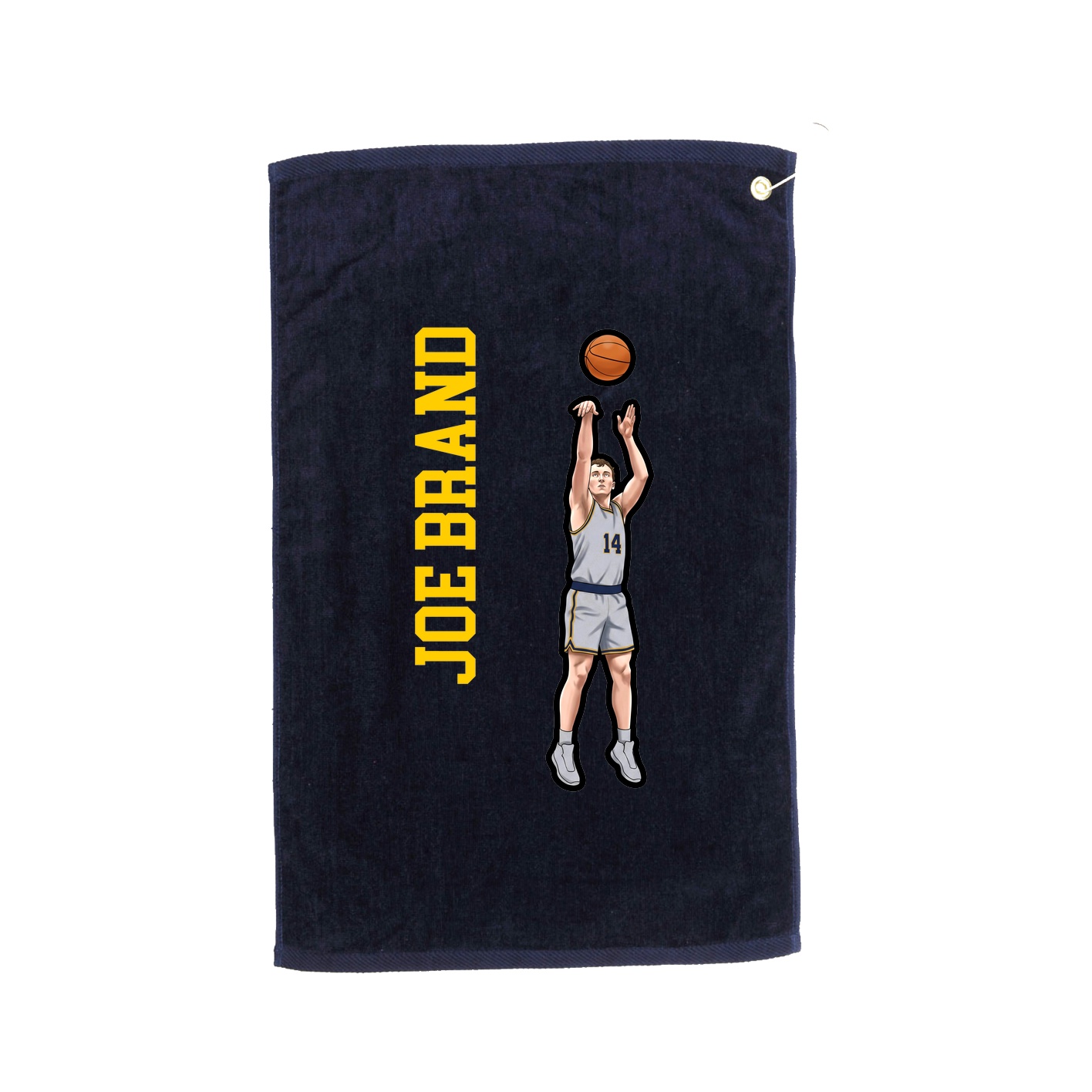 Golf Towel — Name Vertical in Navy