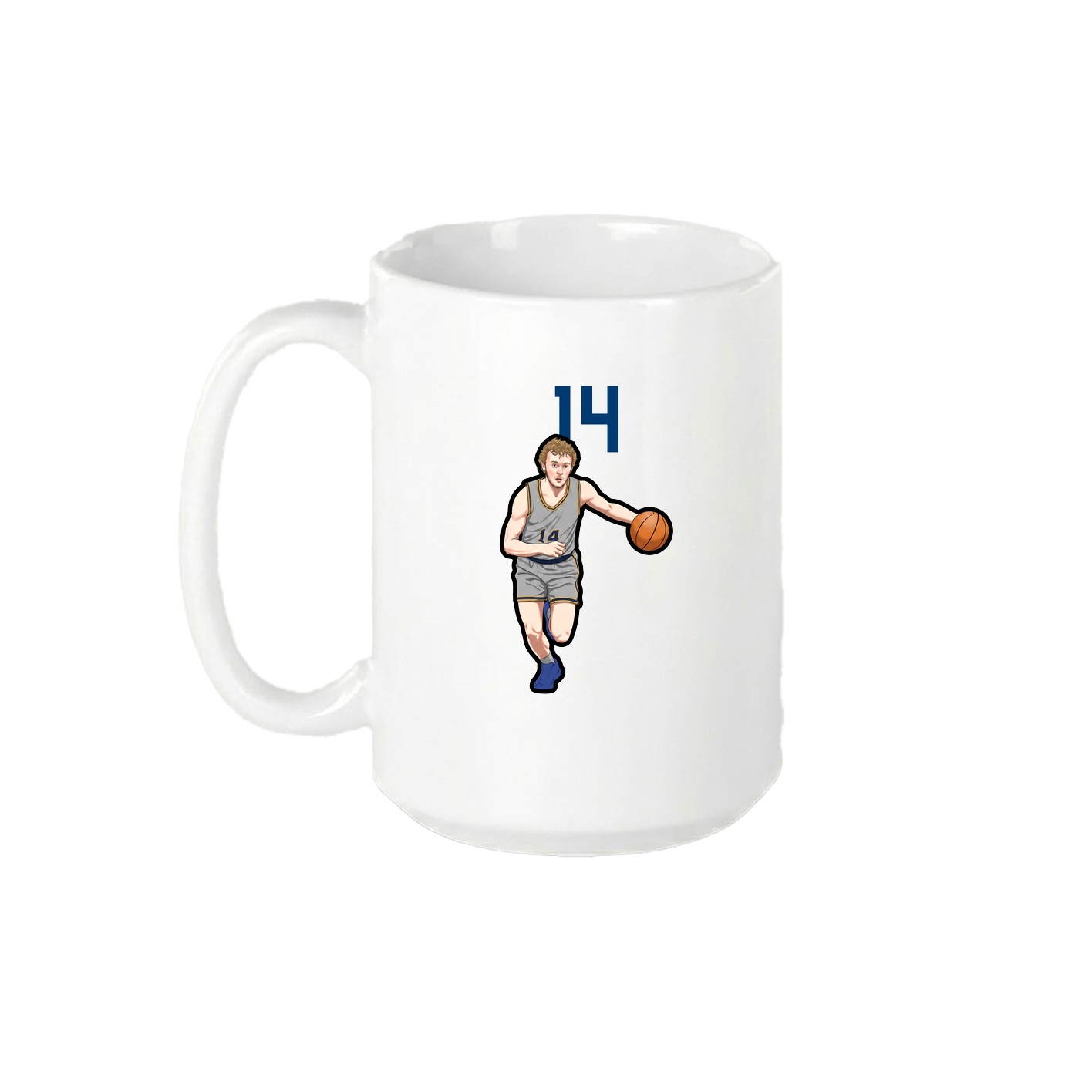 15oz Coffee Mug — Number Top in White