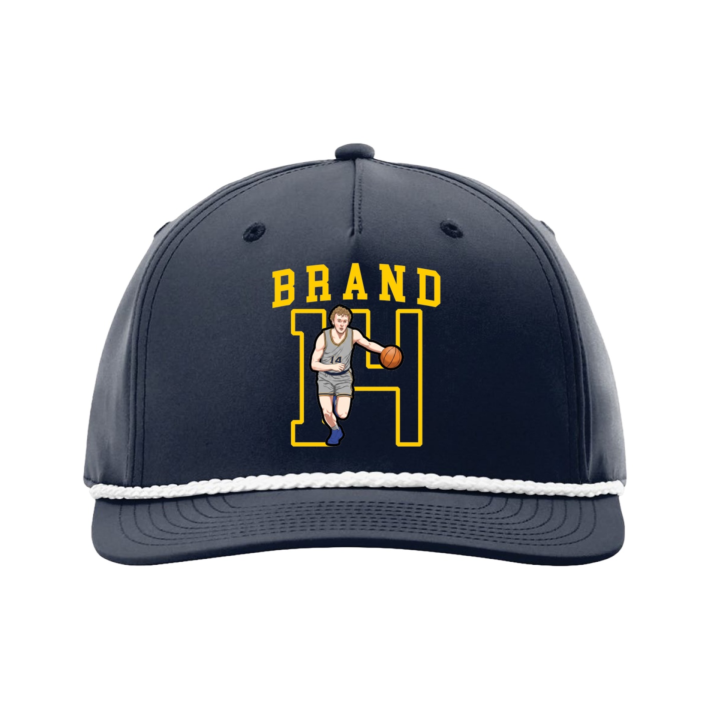 Five-Panel Classic Rope Cap — Shirsey in Navy