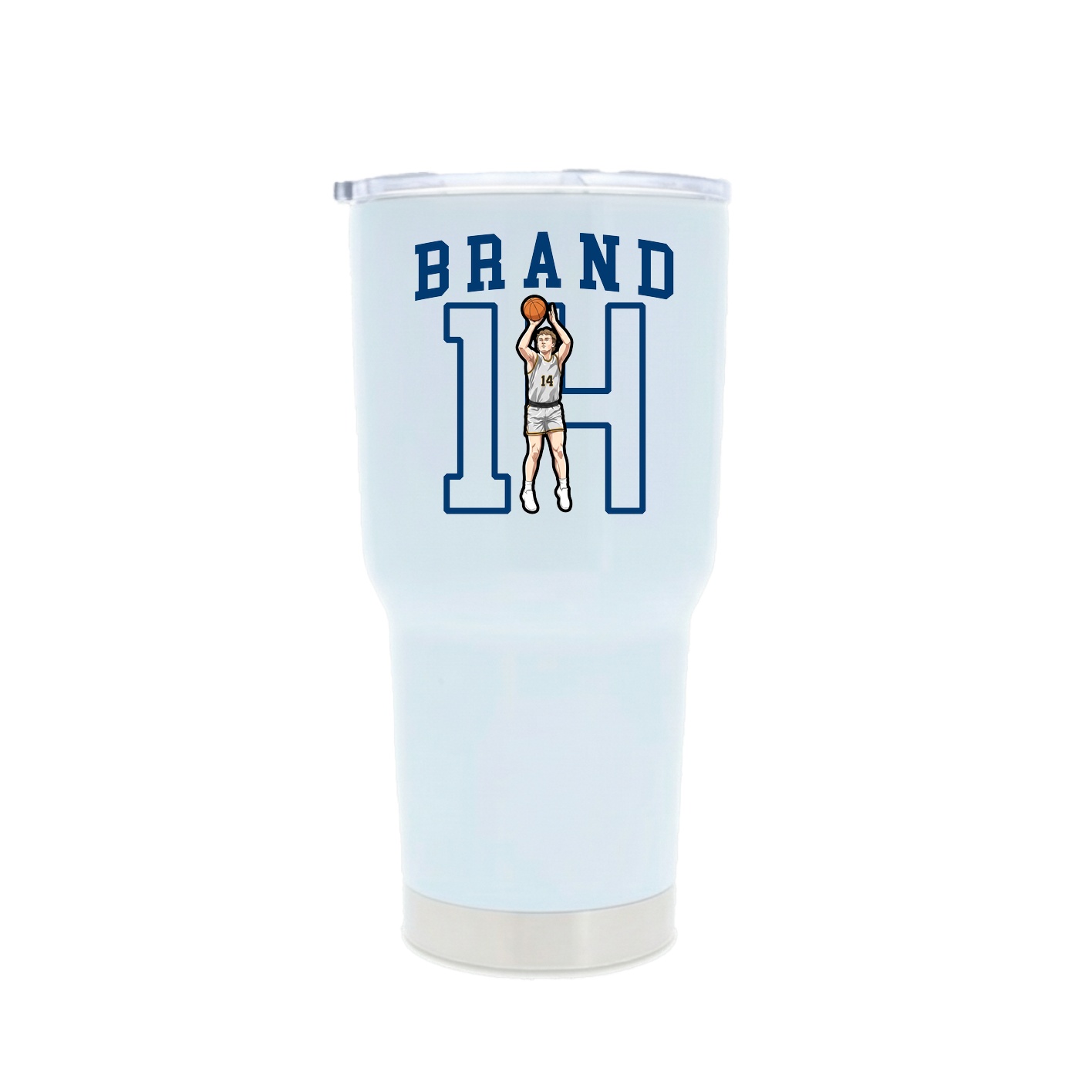 30oz Stainless Steel Tumbler — Shirsey in White
