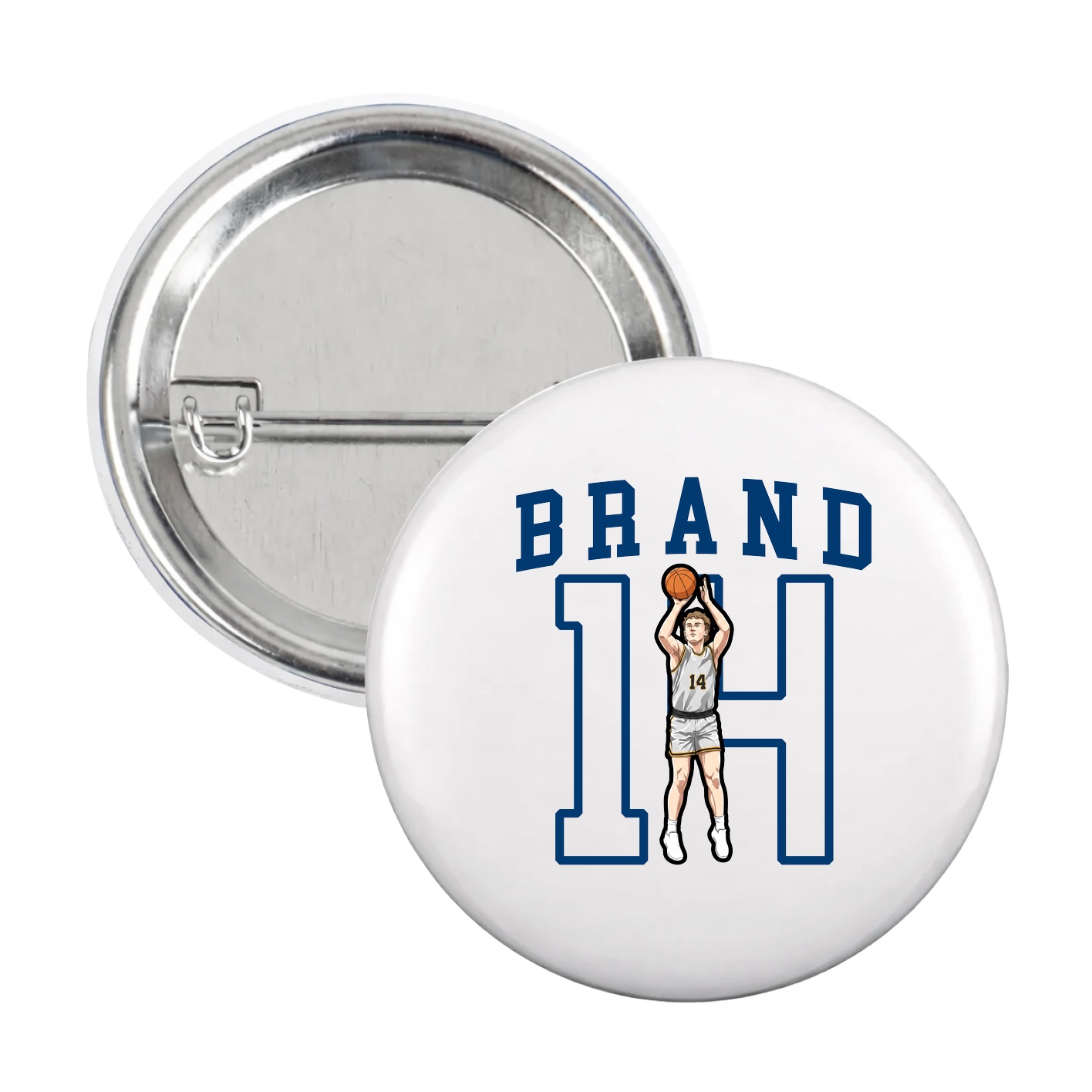 Game Day Button — Shirsey in White