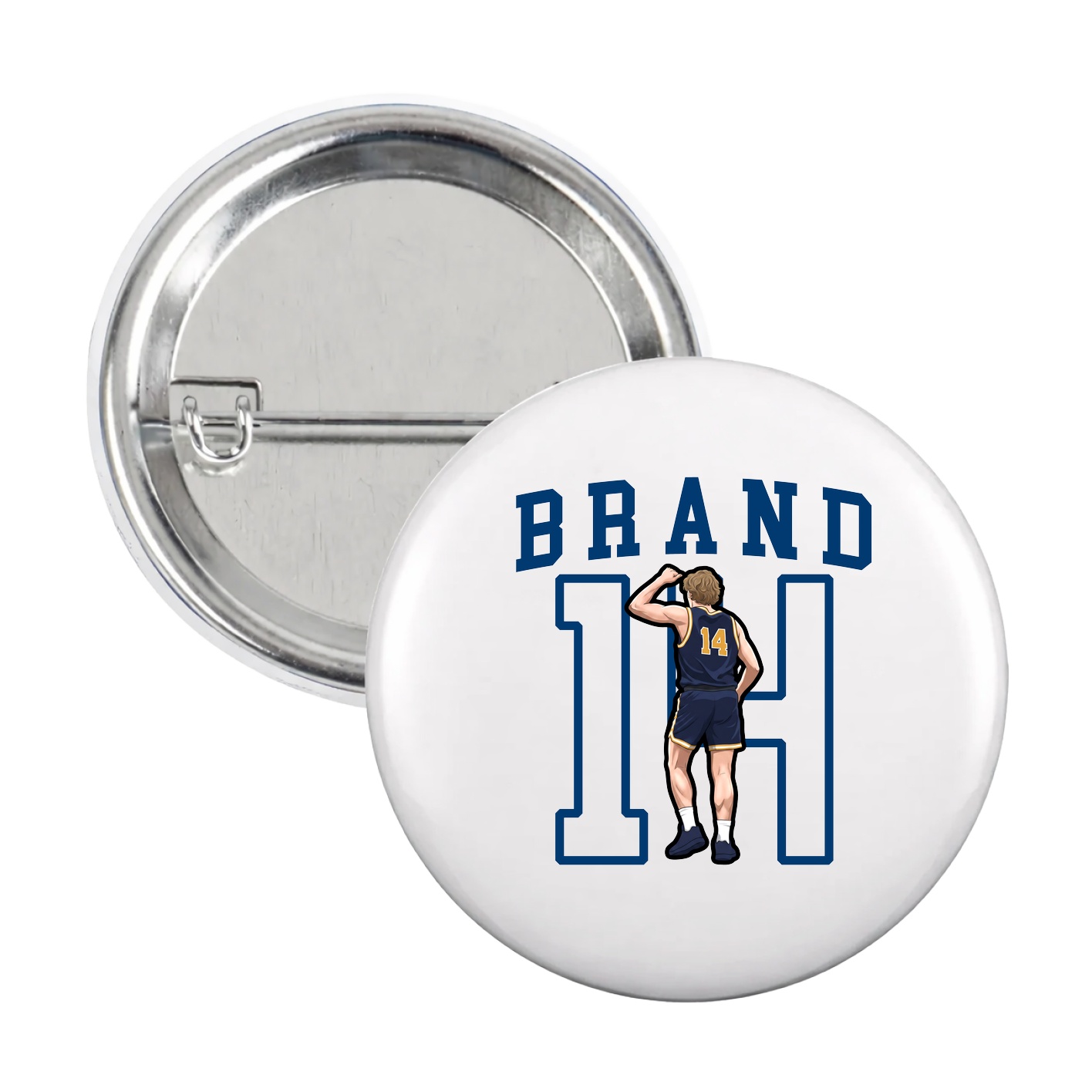 Game Day Button — Shirsey in White