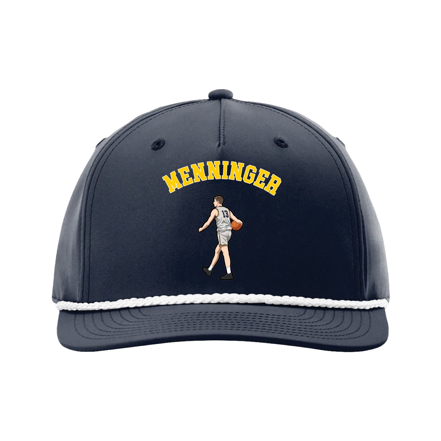 Five-Panel Classic Rope Cap — Shirsey Arch in Navy