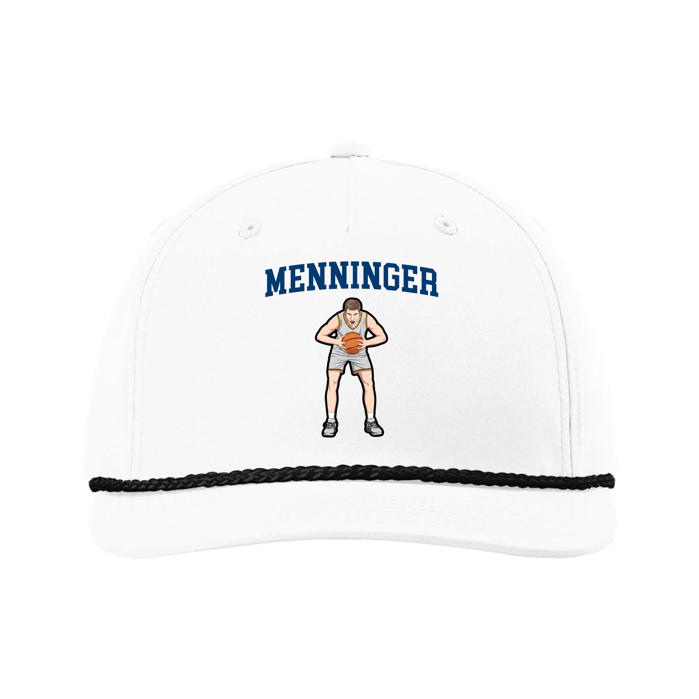 Five-Panel Classic Rope Cap — Shirsey in White