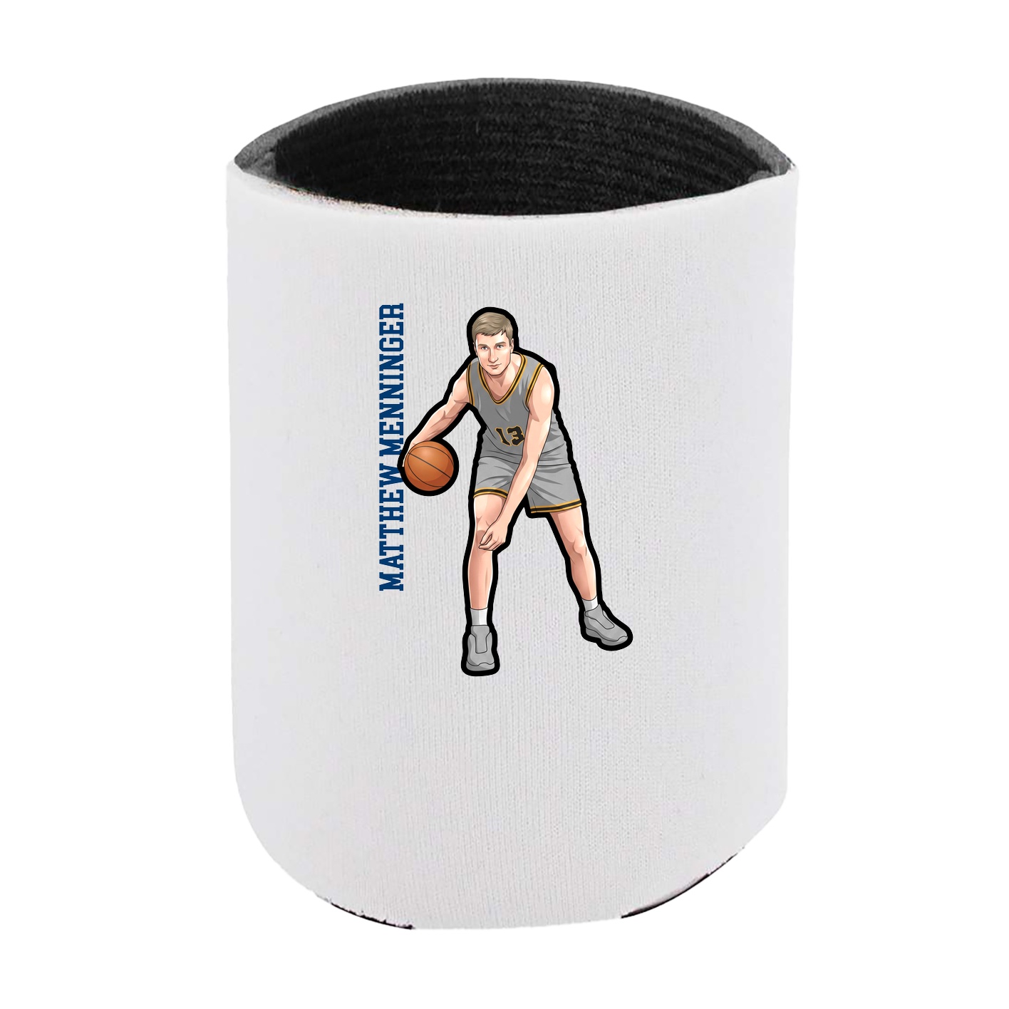 Can Holder — Name Vertical in White