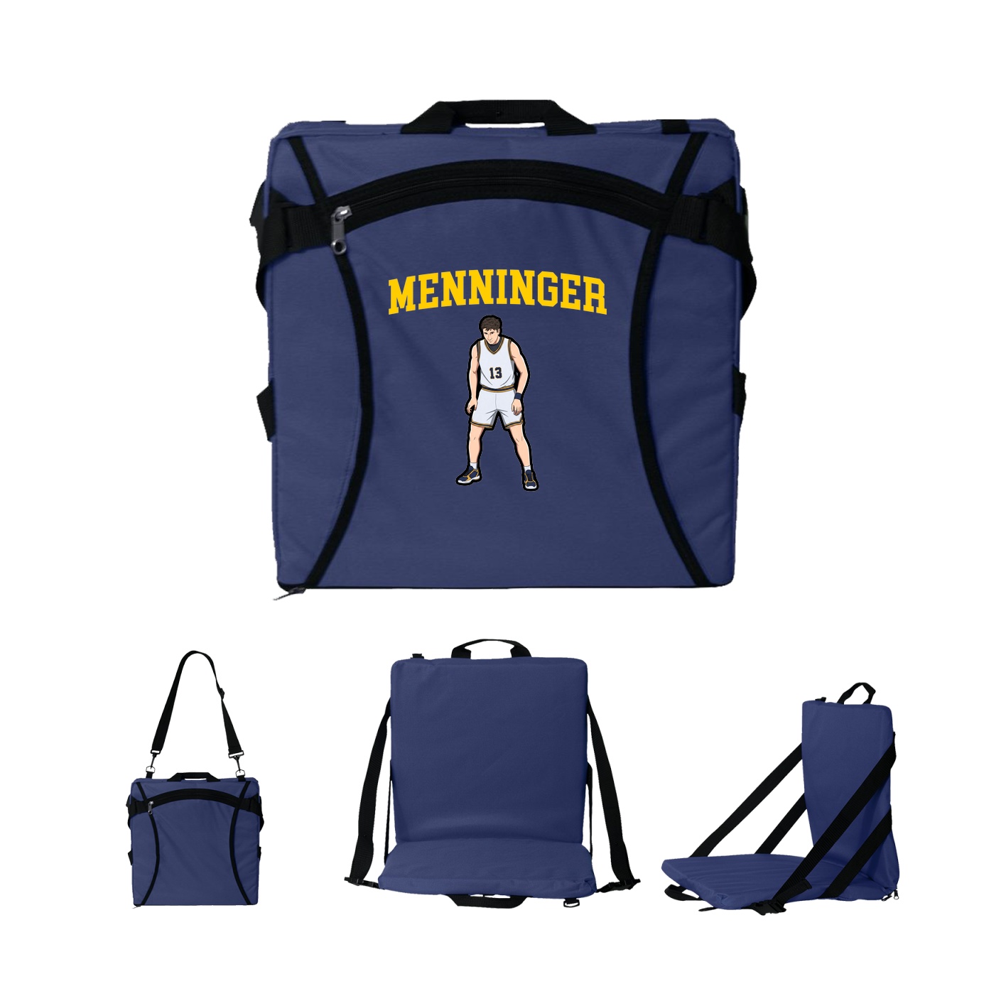 Folding Stadium Seat — Shirsey in Navy