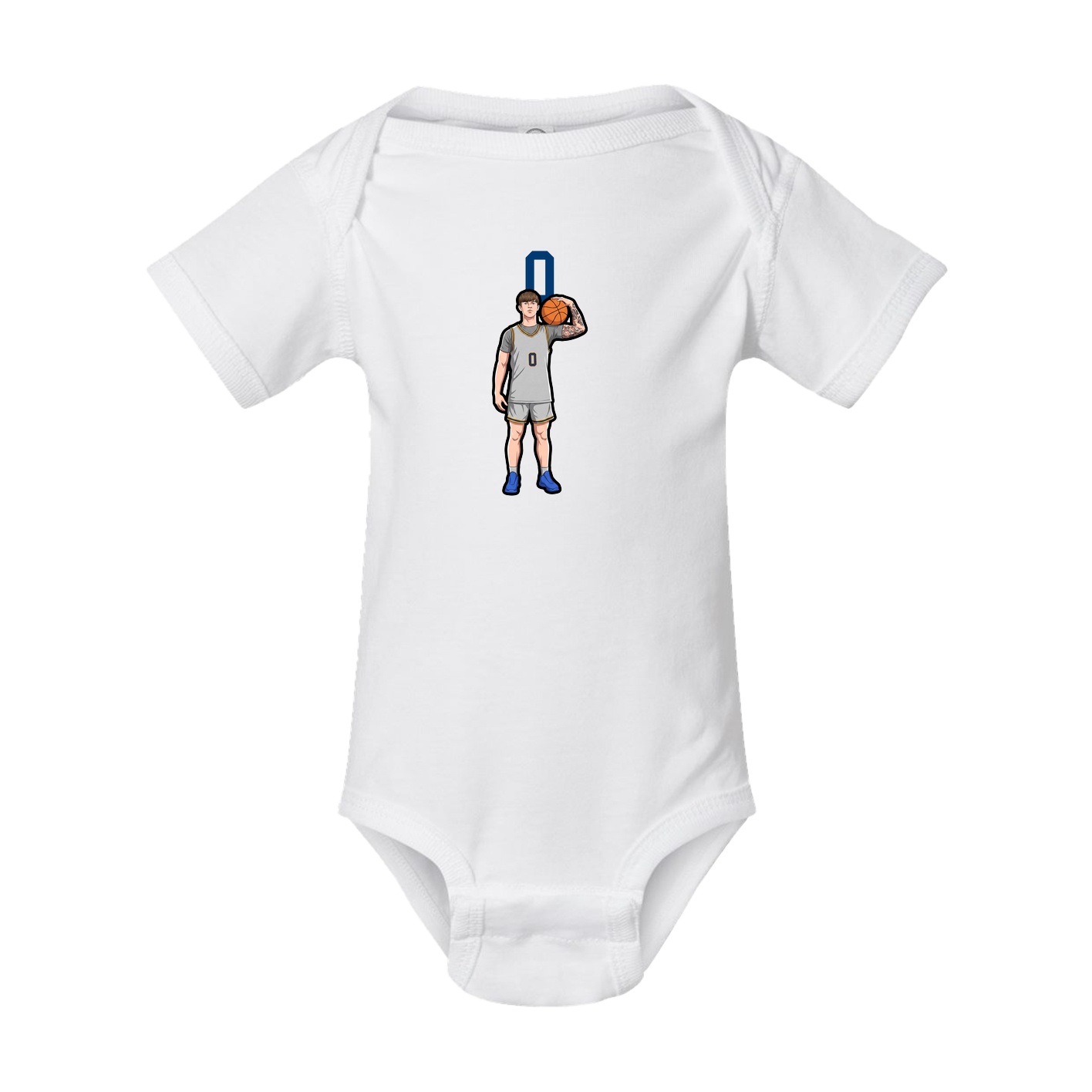 Baby Onesie — Number Top in White