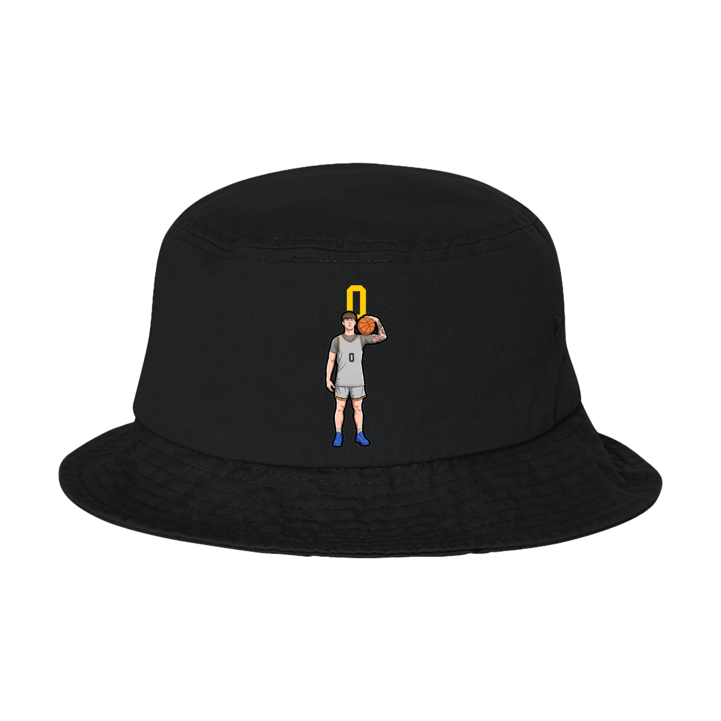 Bucket Cap — Number Top in Black