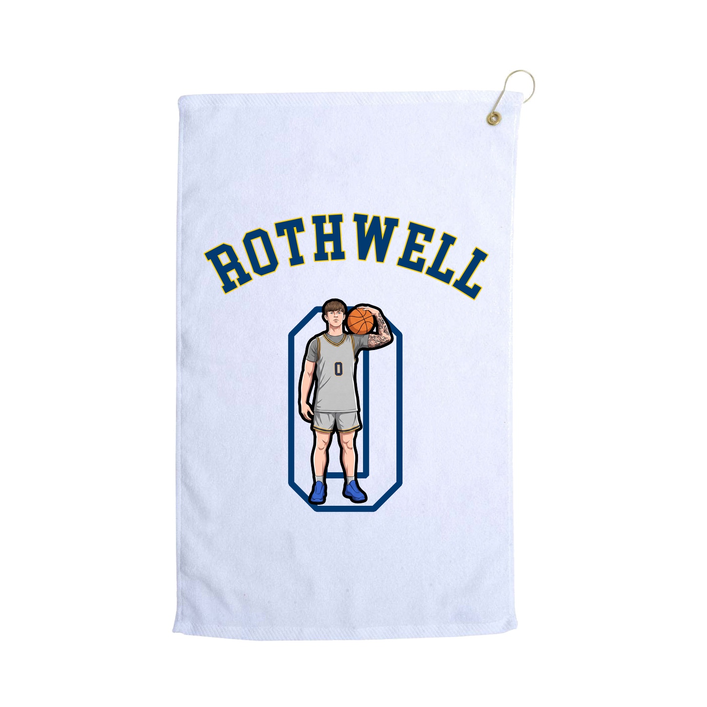 Golf Towel — Shirsey Arch in White