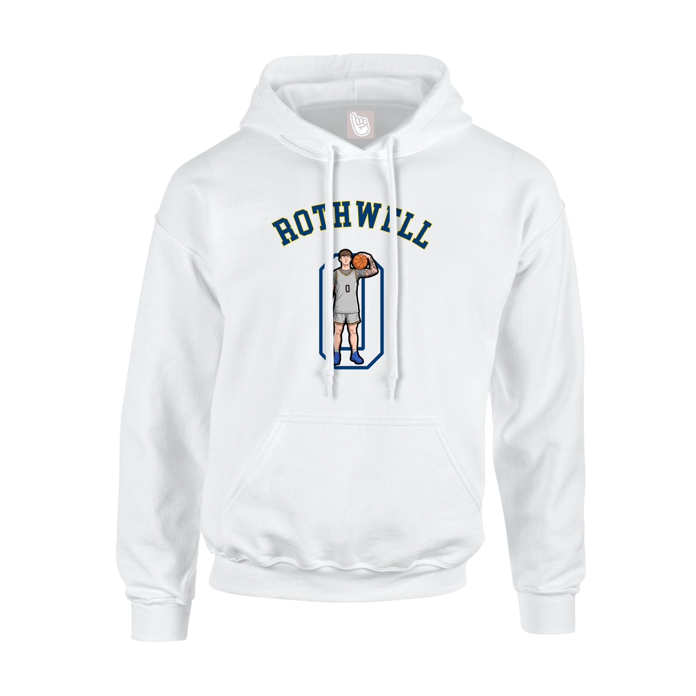 Youth Hoodie — Shirsey Arch in White