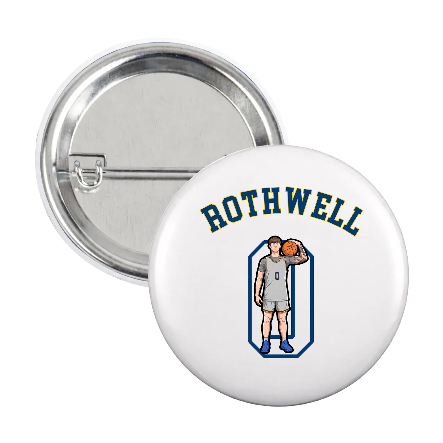 Game Day Button — Shirsey Arch in White