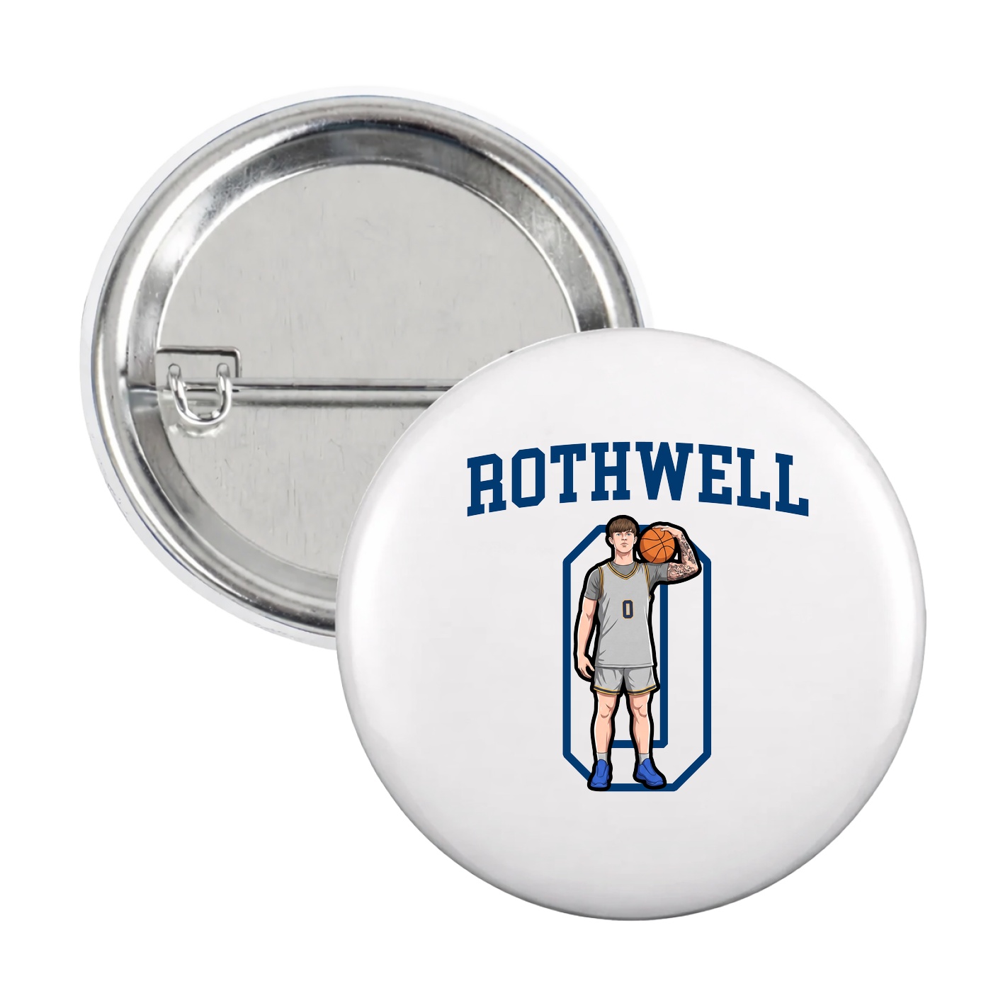 Game Day Button — Shirsey in White