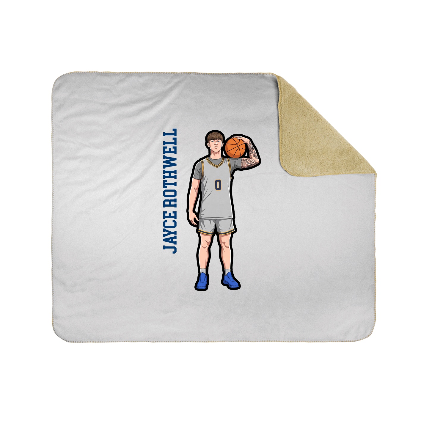 50x60 Sherpa Lined Throw Blanket