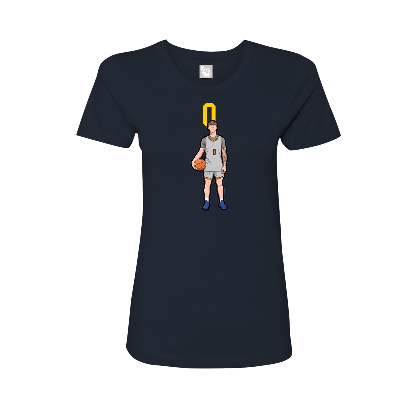 Womens Tee — Number Top in Navy