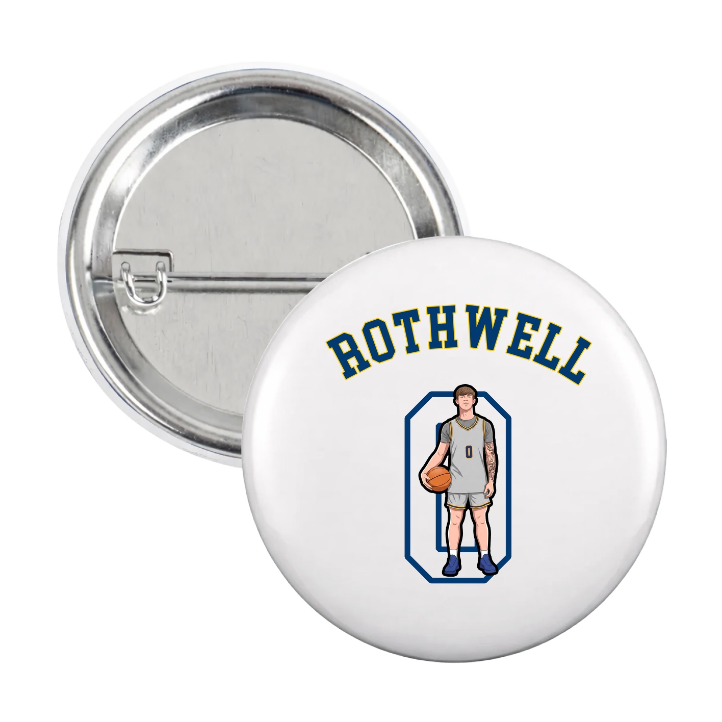 Game Day Button — Shirsey Arch in White