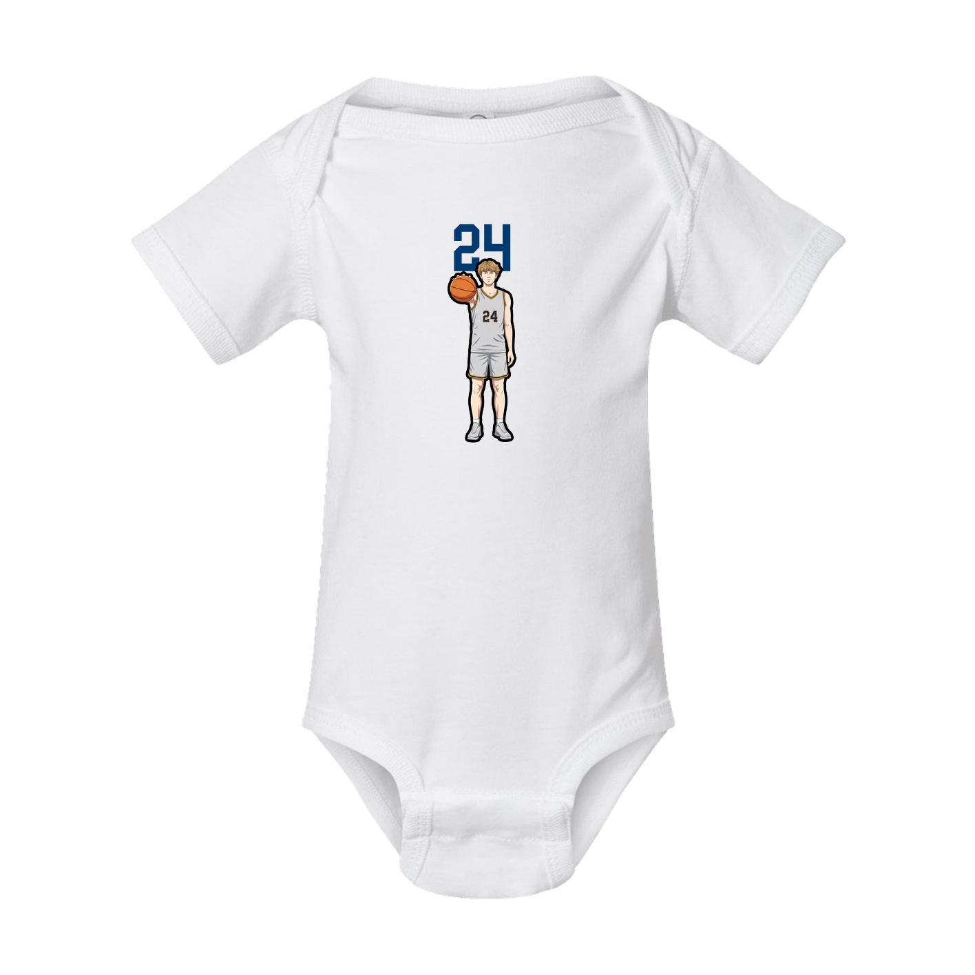 Baby Onesie — Number Top in White