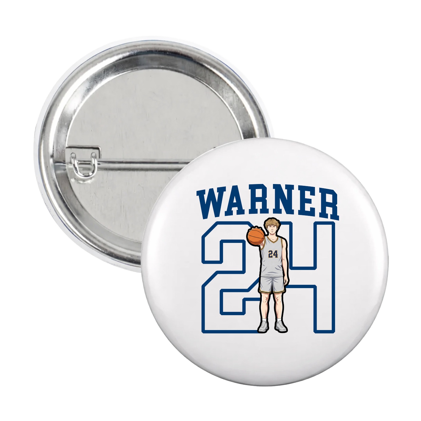 Game Day Button — Shirsey in White