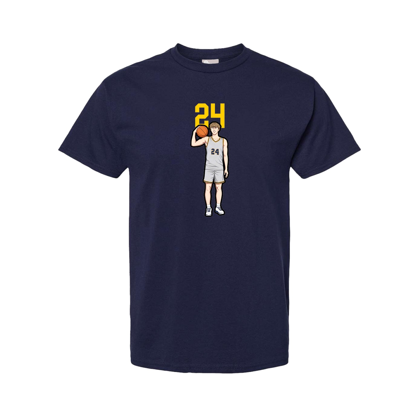Youth Tee — Number Top in Navy