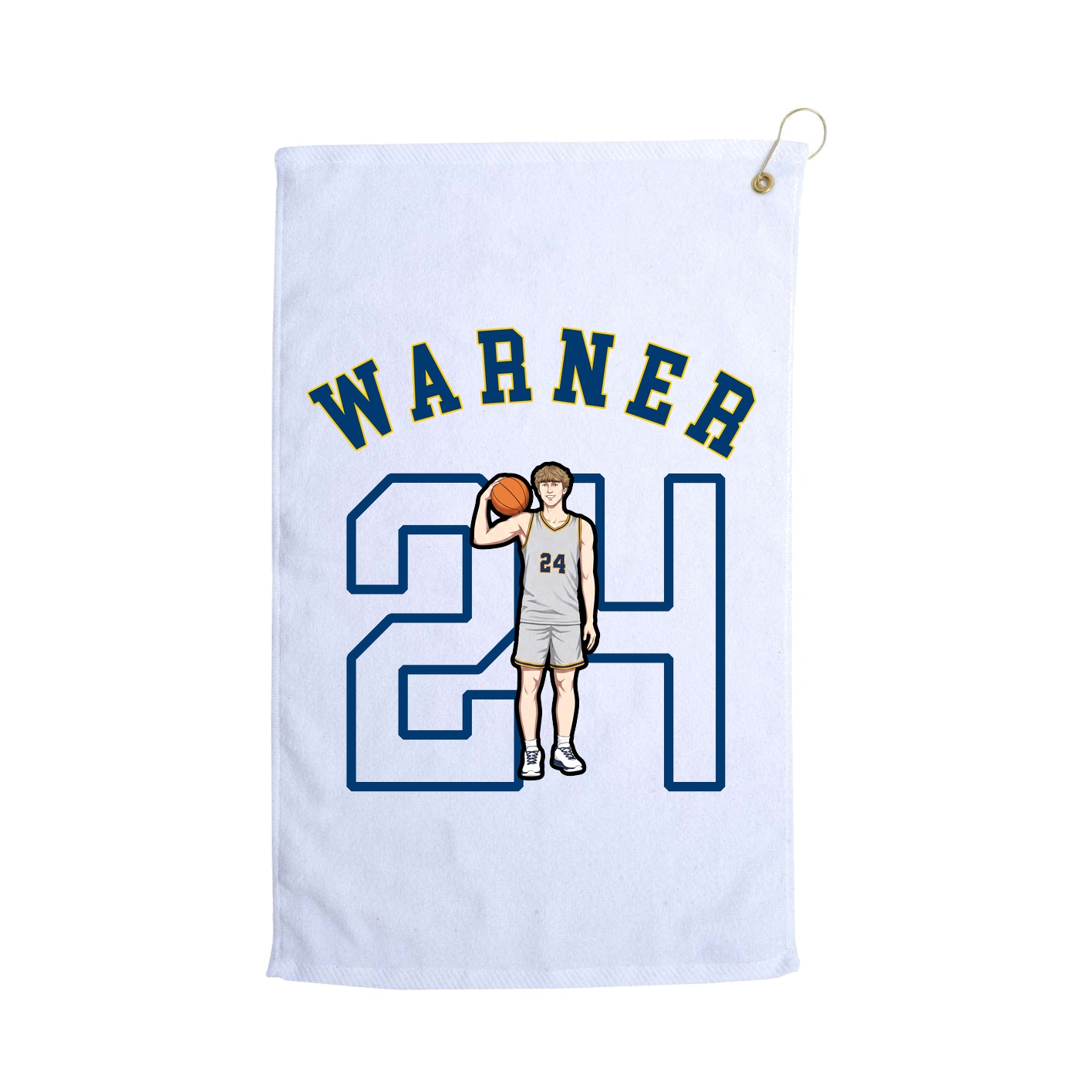 Golf Towel — Shirsey Arch in White