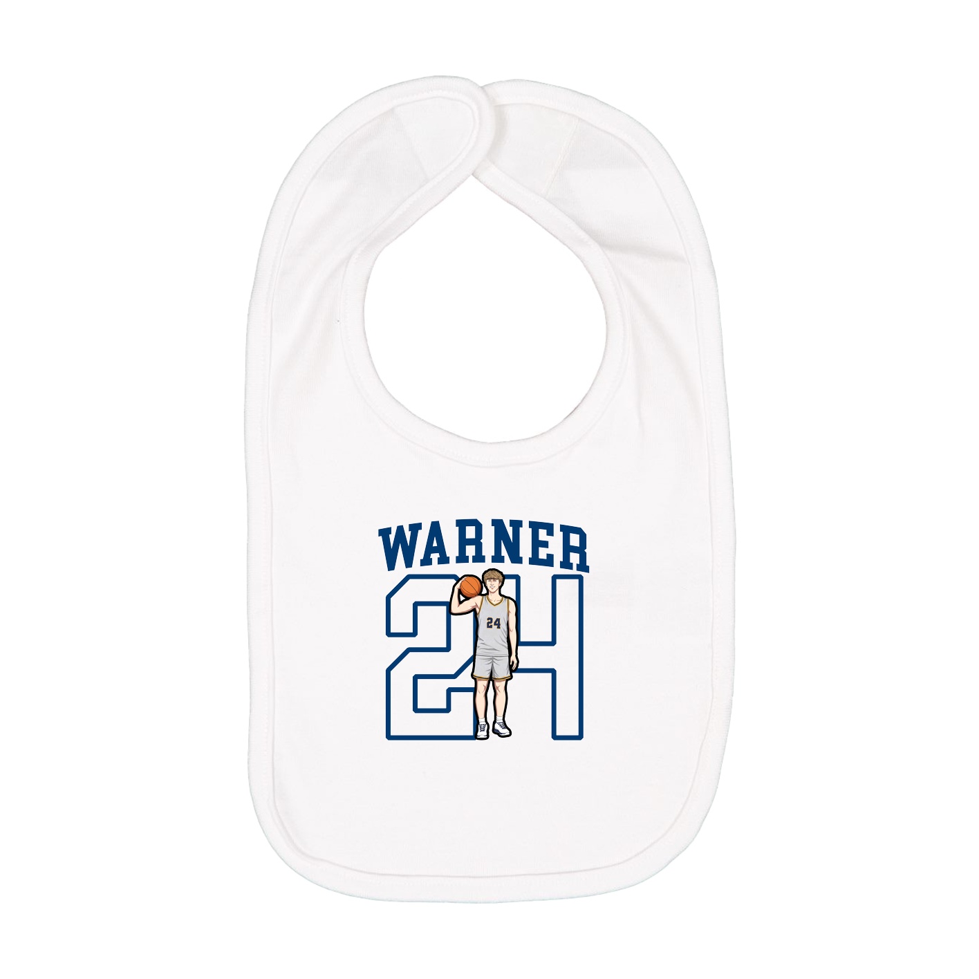 Infant Bib — Shirsey in White
