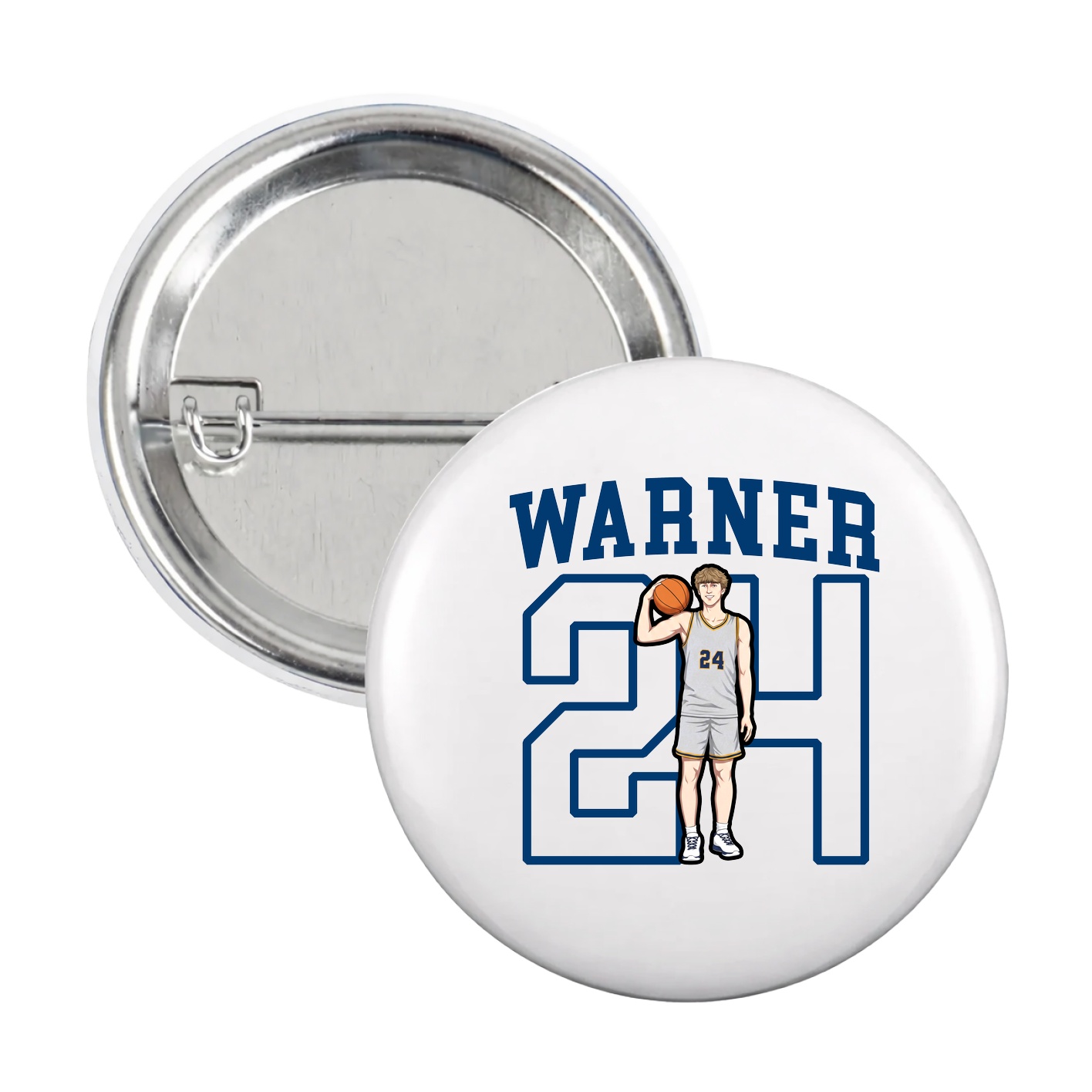 Game Day Button — Shirsey in White