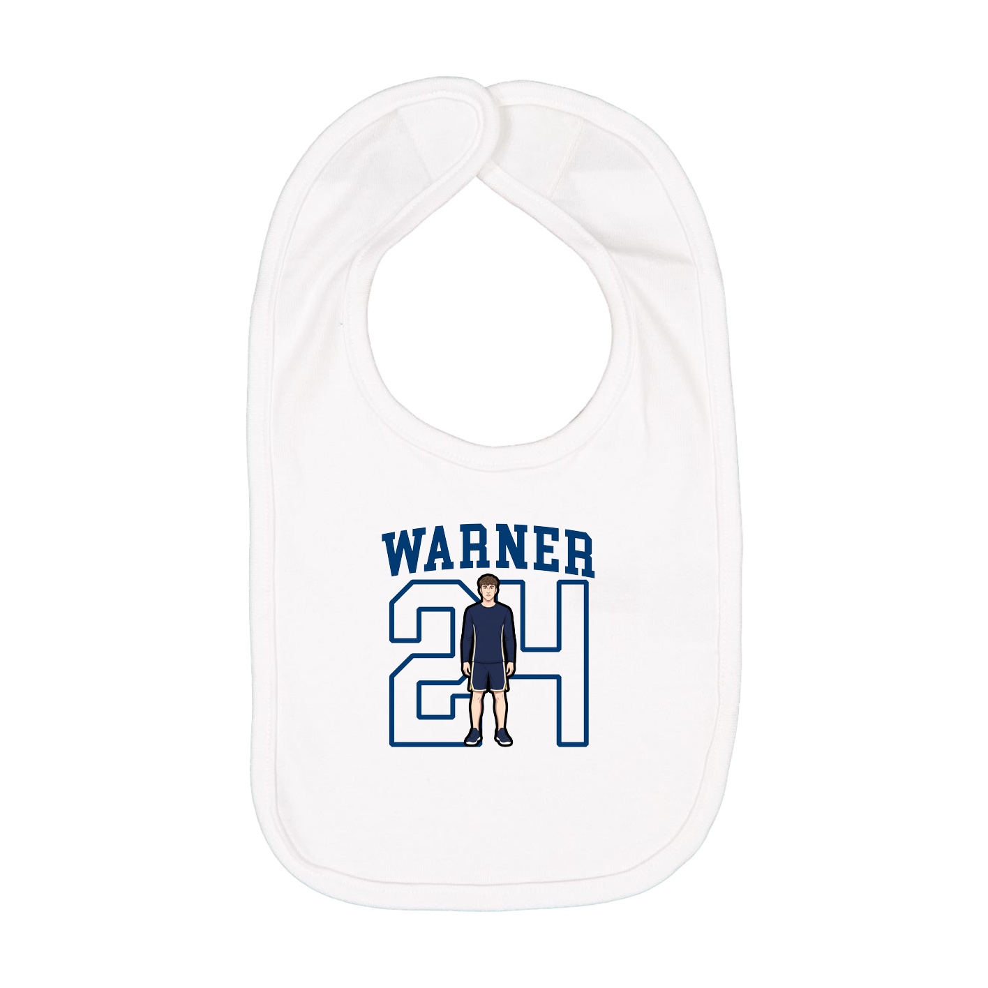 Infant Bib — Shirsey in White