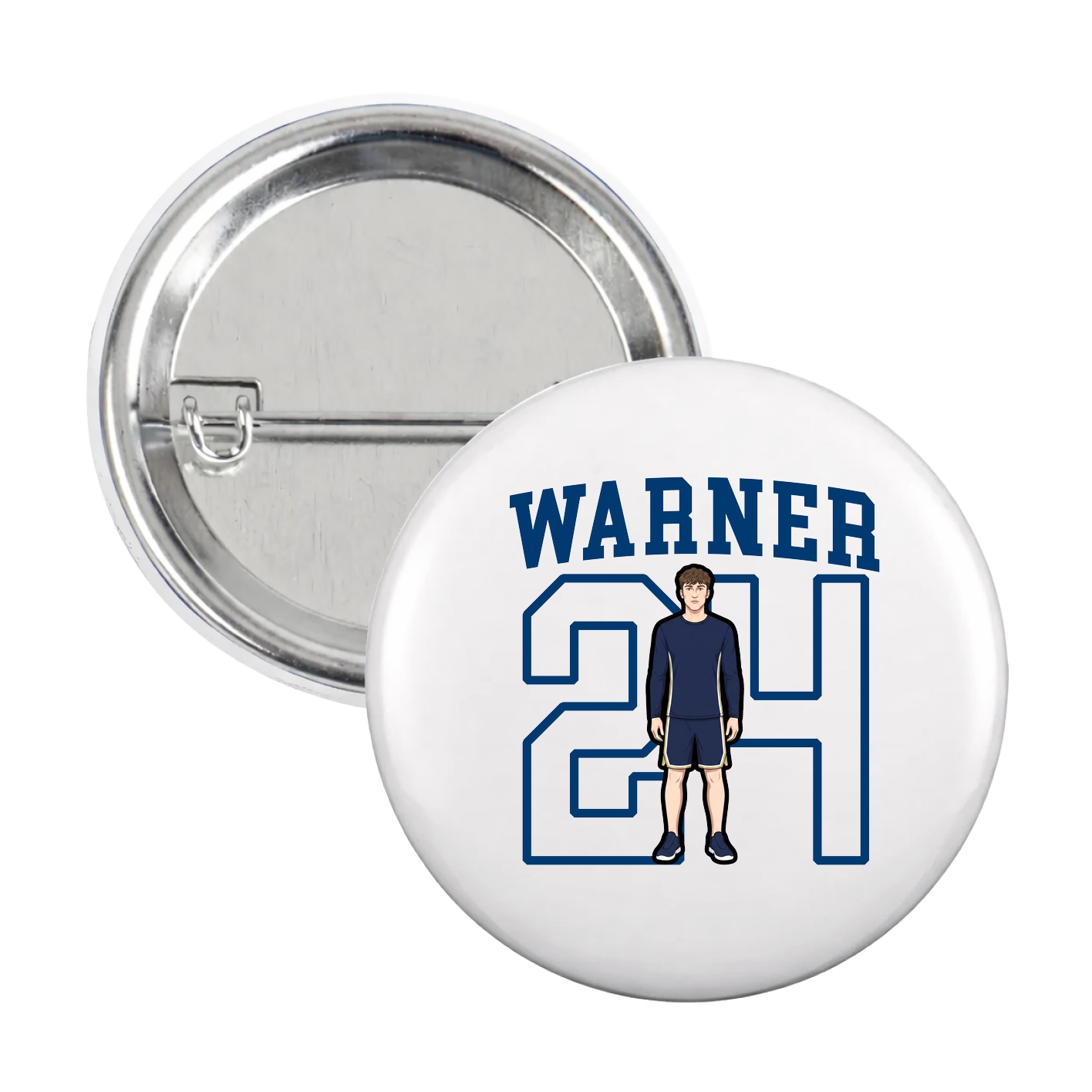Game Day Button — Shirsey in White