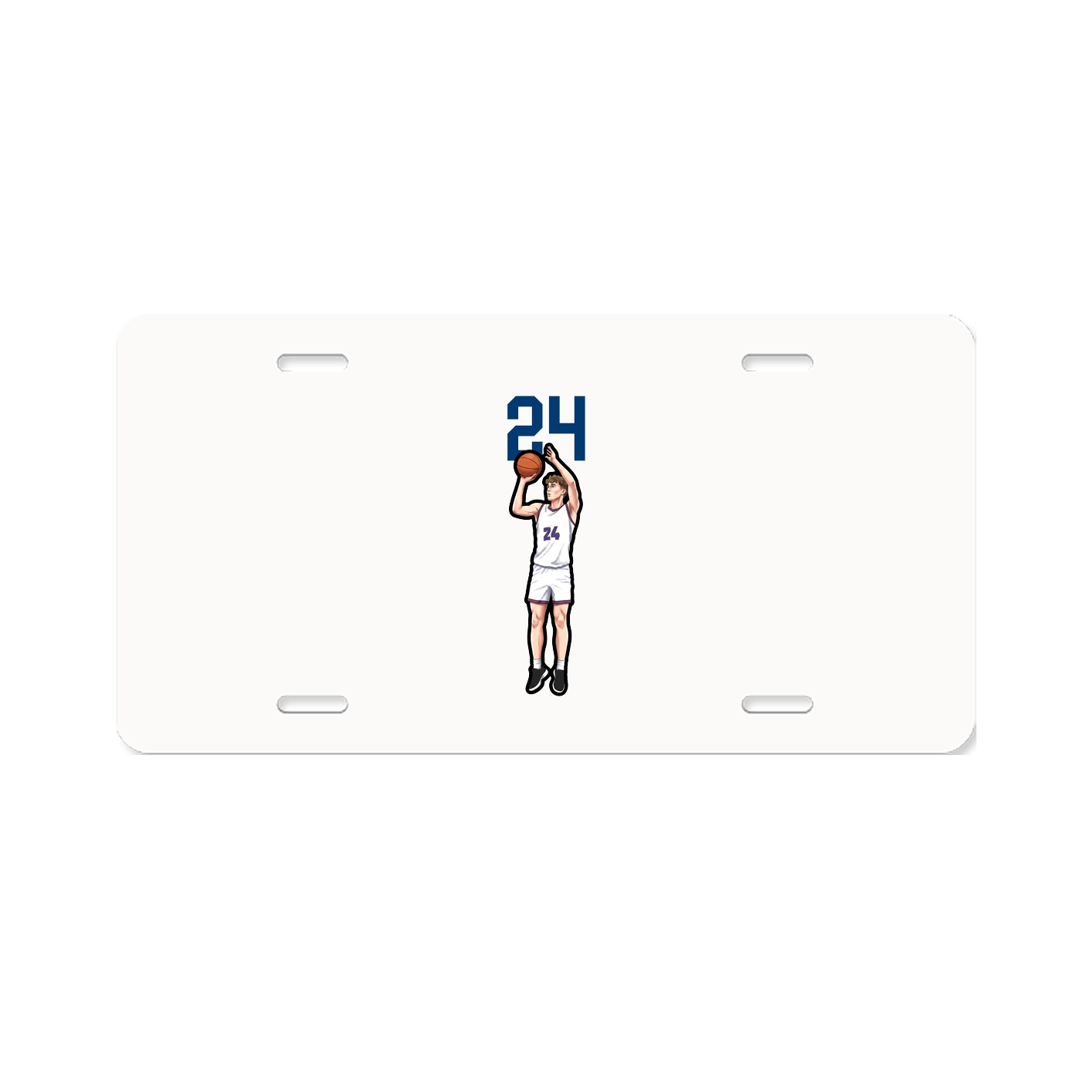 License Plate — Number Top in Classic