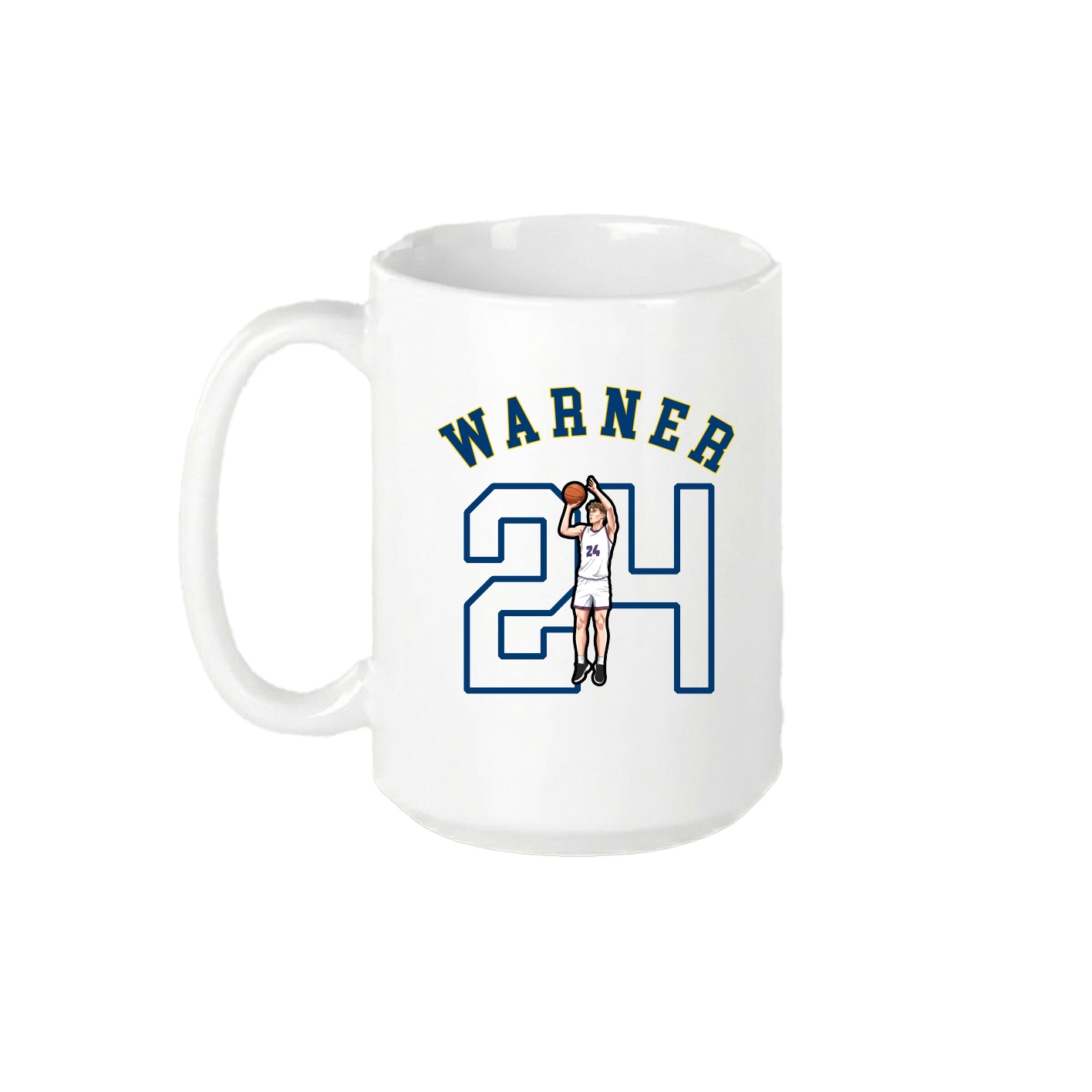 15oz Coffee Mug — Shirsey Arch in White