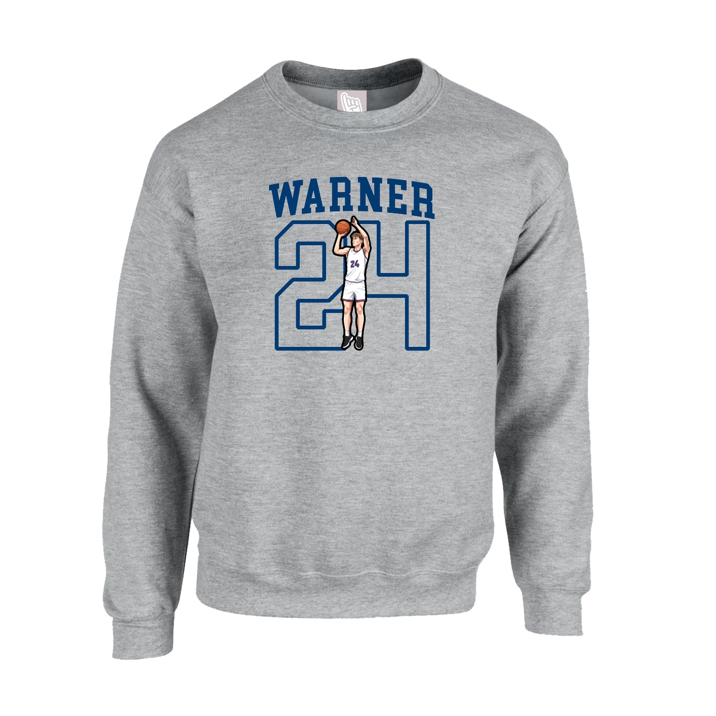Fleece Crew — Shirsey in Grey