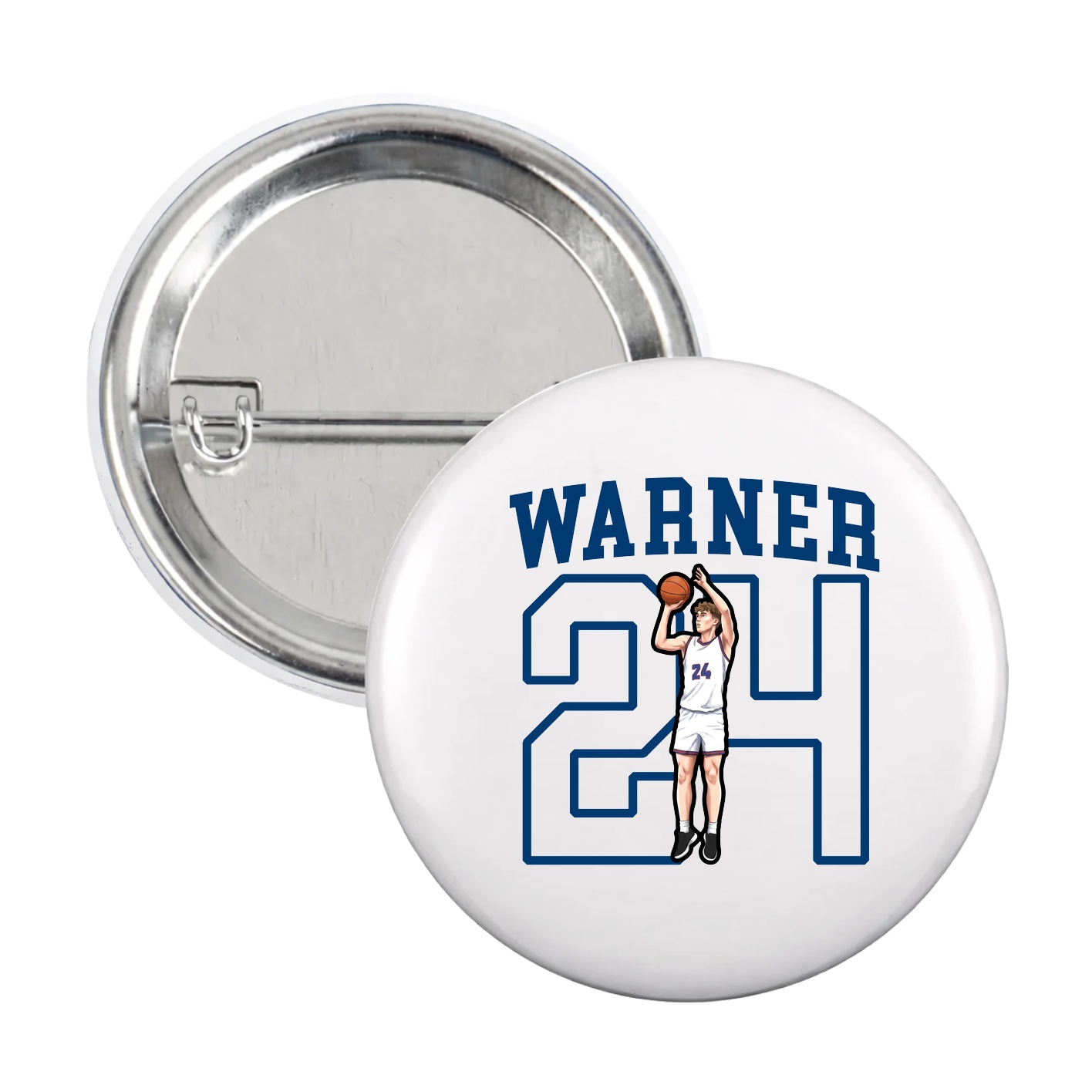 Game Day Button — Shirsey in White