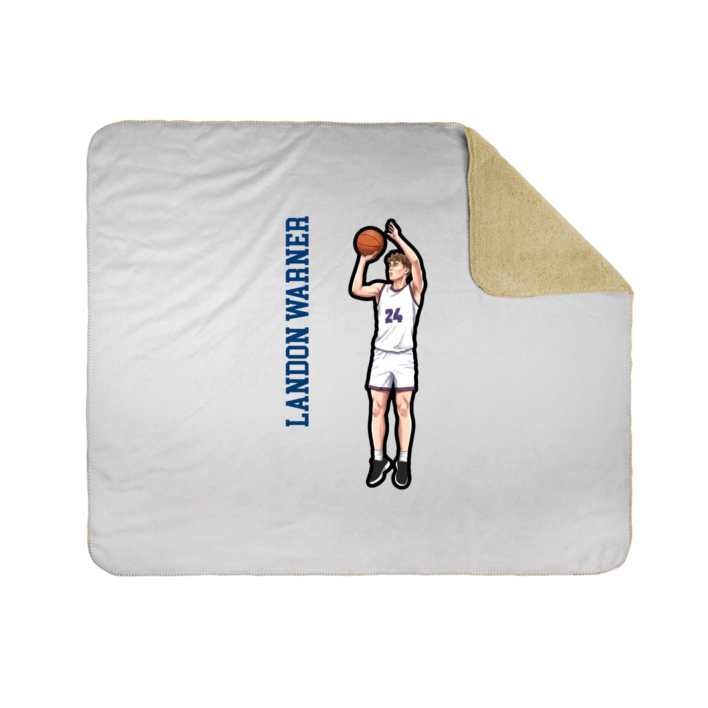 50x60 Sherpa Lined Throw Blanket
