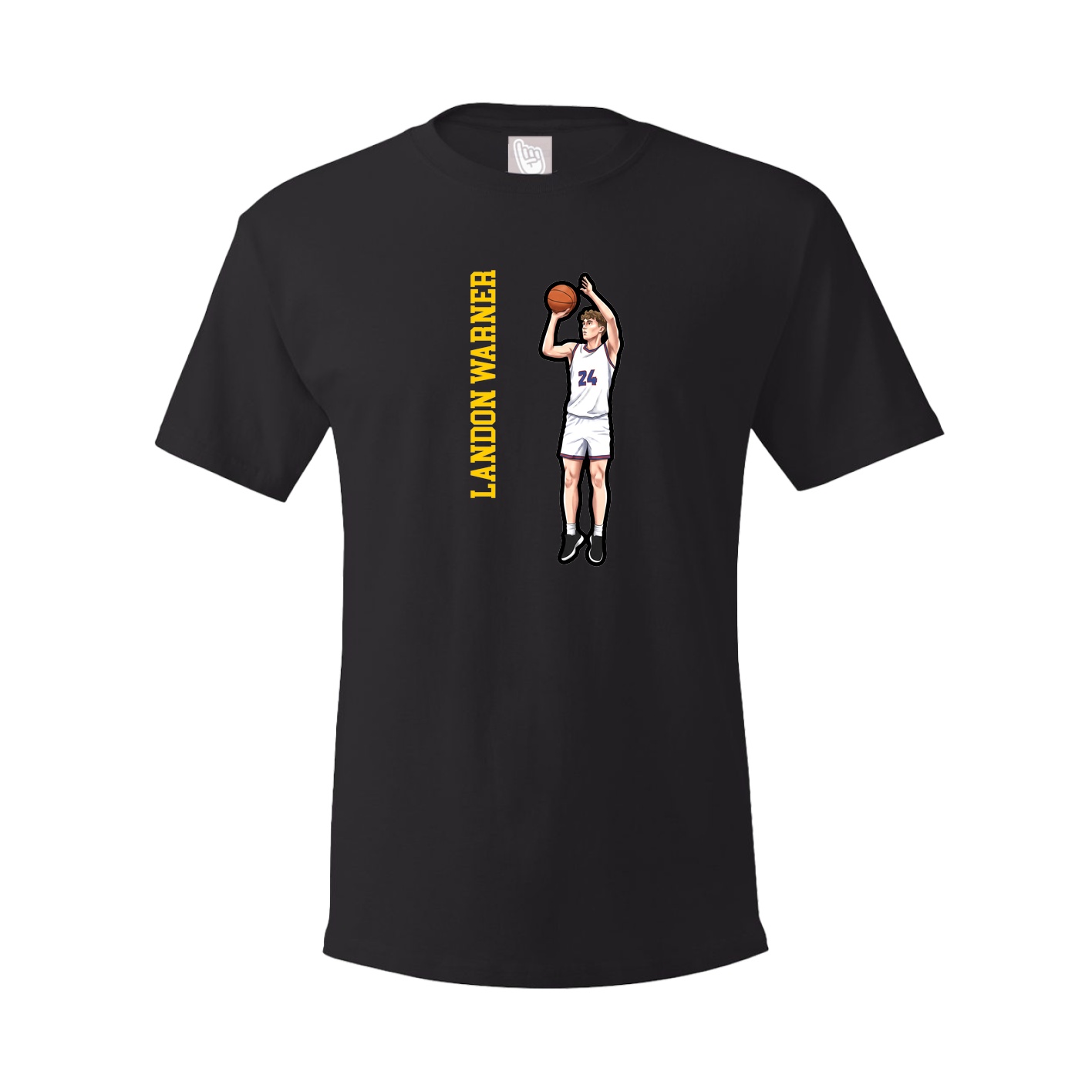 Tee — Name Vertical in Black