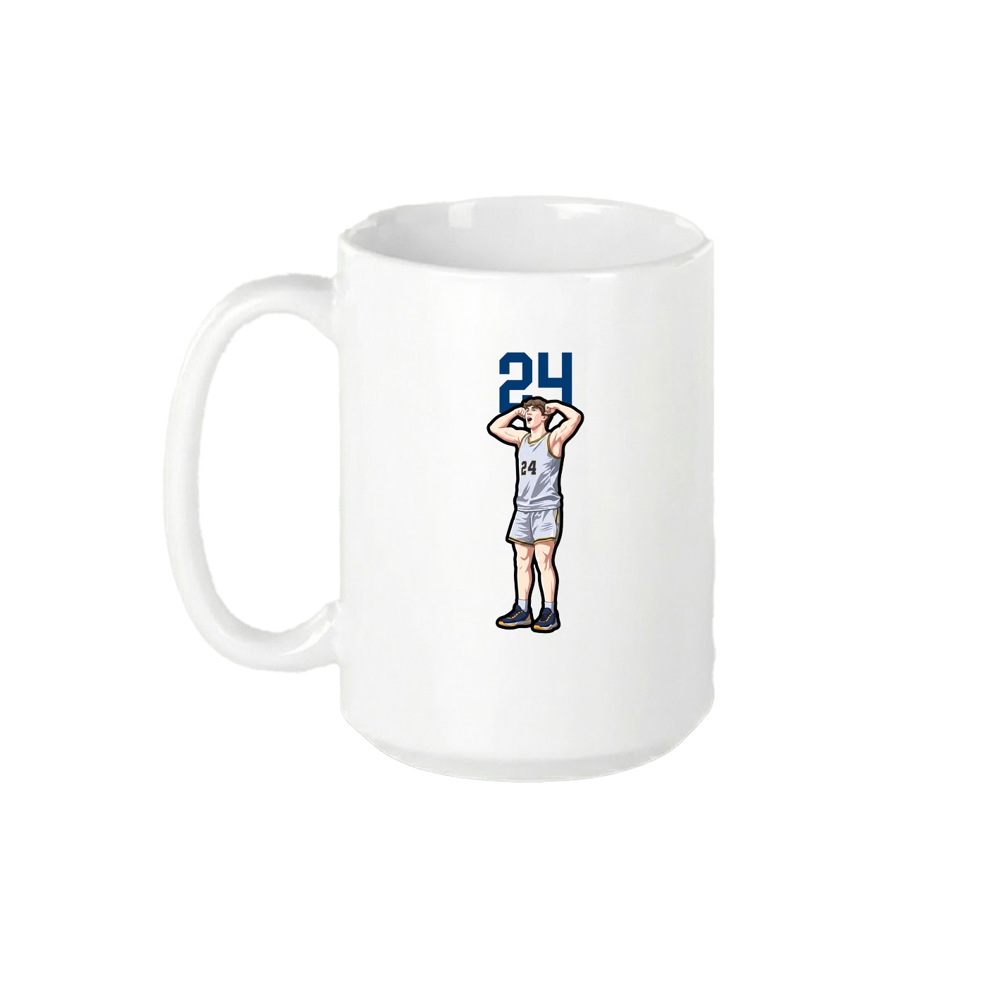 15oz Coffee Mug — Number Top in White