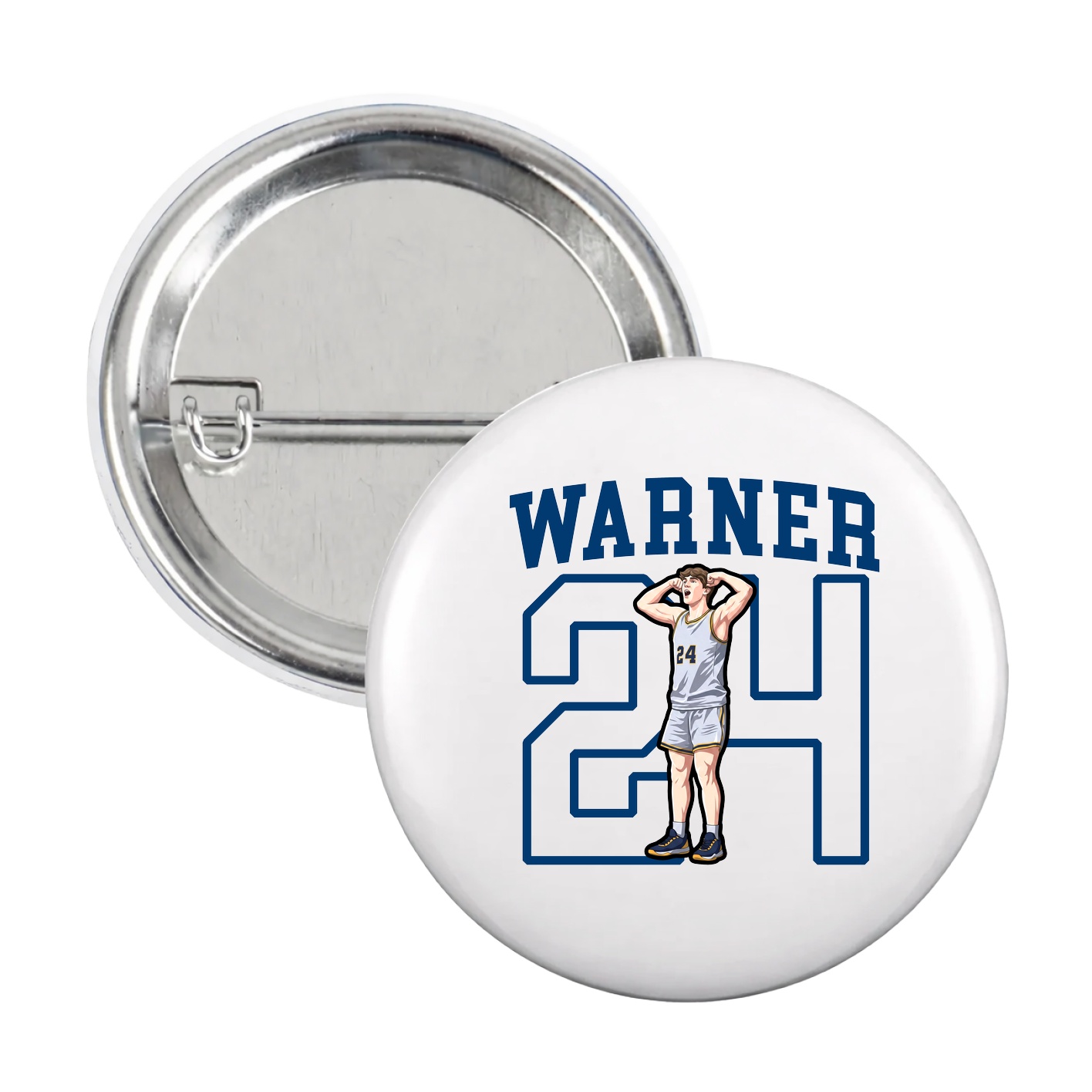 Game Day Button — Shirsey in White