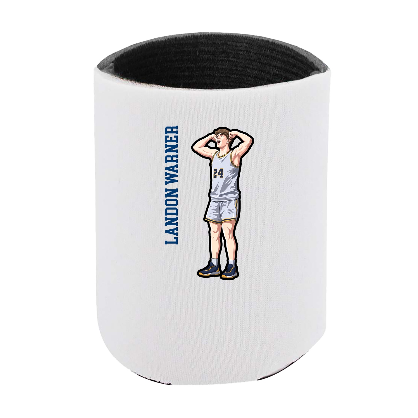 Can Holder — Name Vertical in White