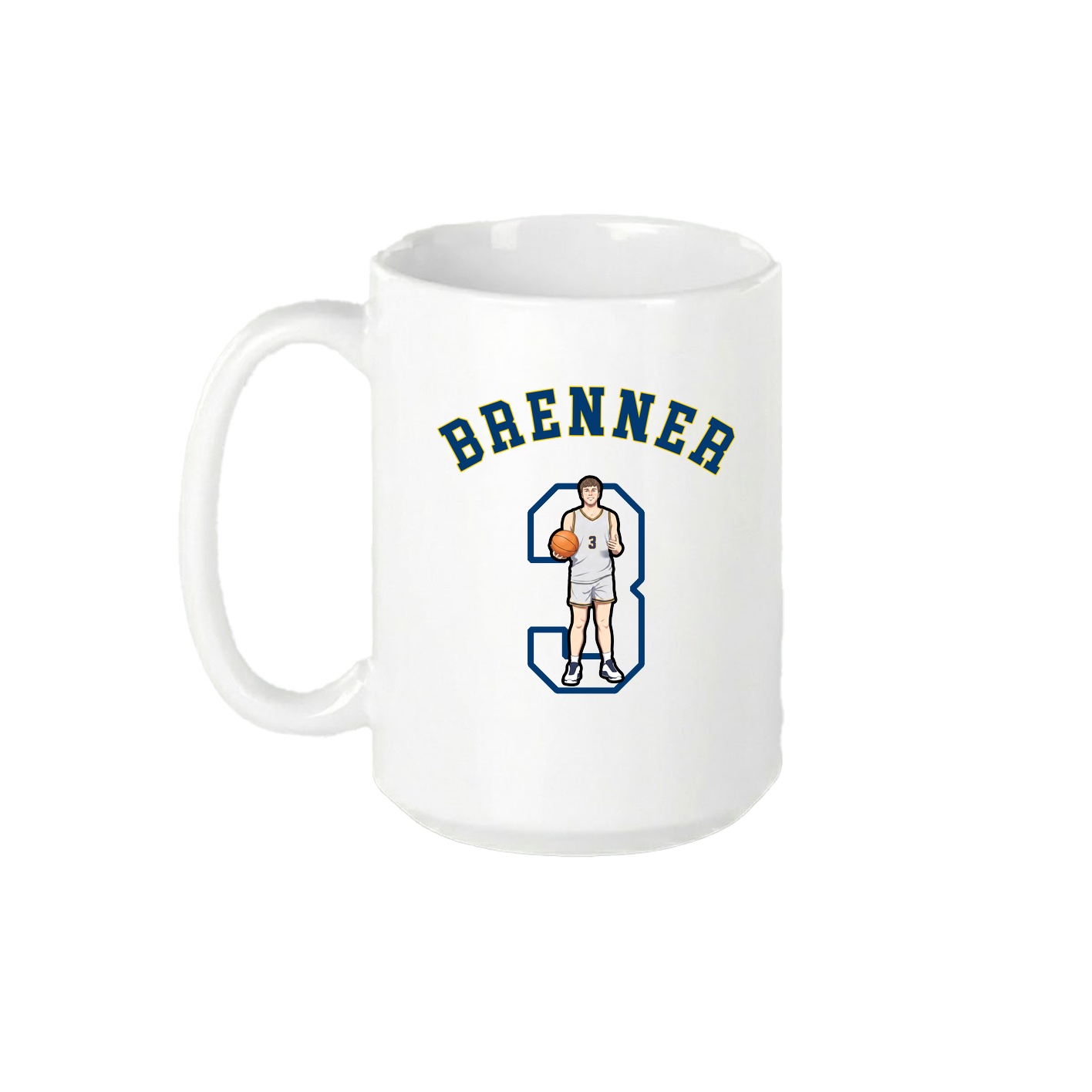 15oz Coffee Mug — Shirsey Arch in White