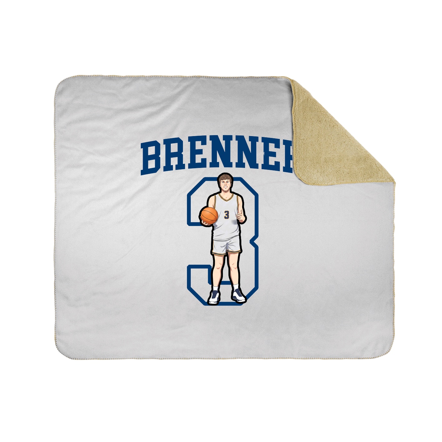 Throw Blanket — Shirsey in White