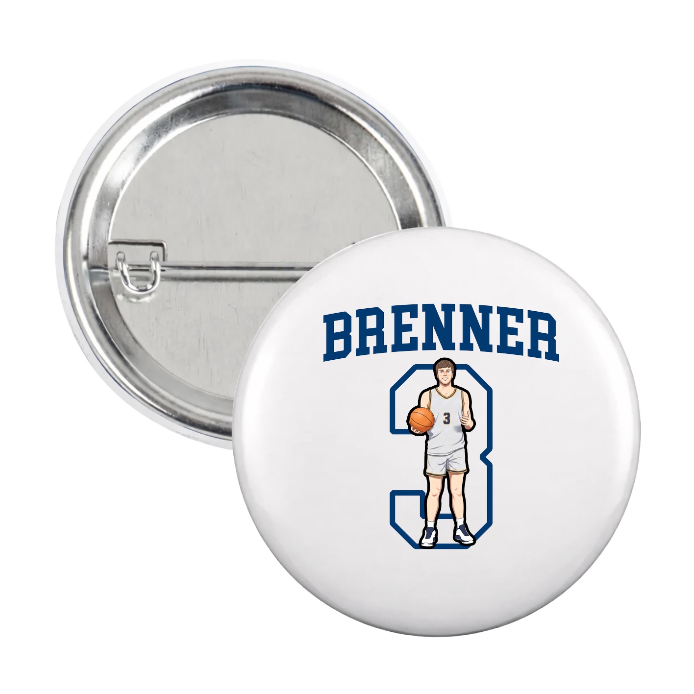 Game Day Button — Shirsey in White