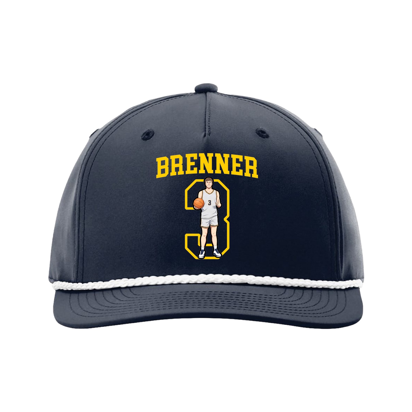 Five-Panel Classic Rope Cap — Shirsey in Navy