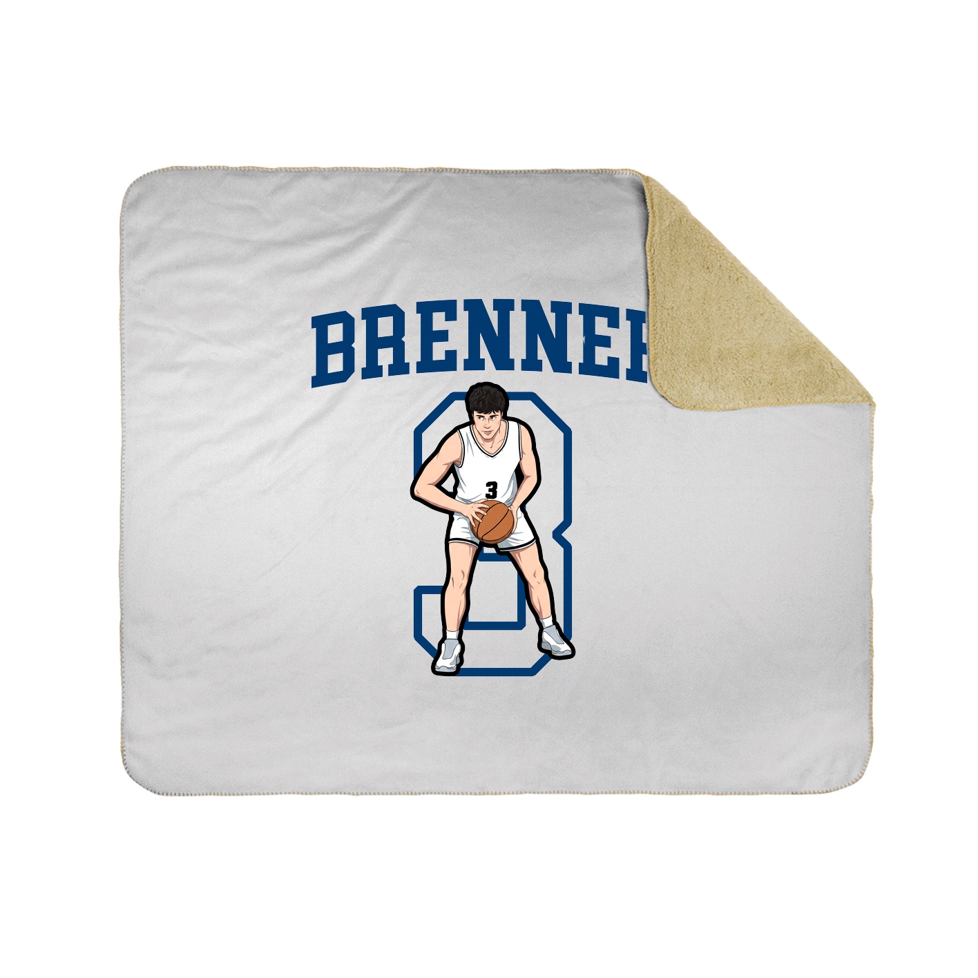 Throw Blanket — Shirsey in White