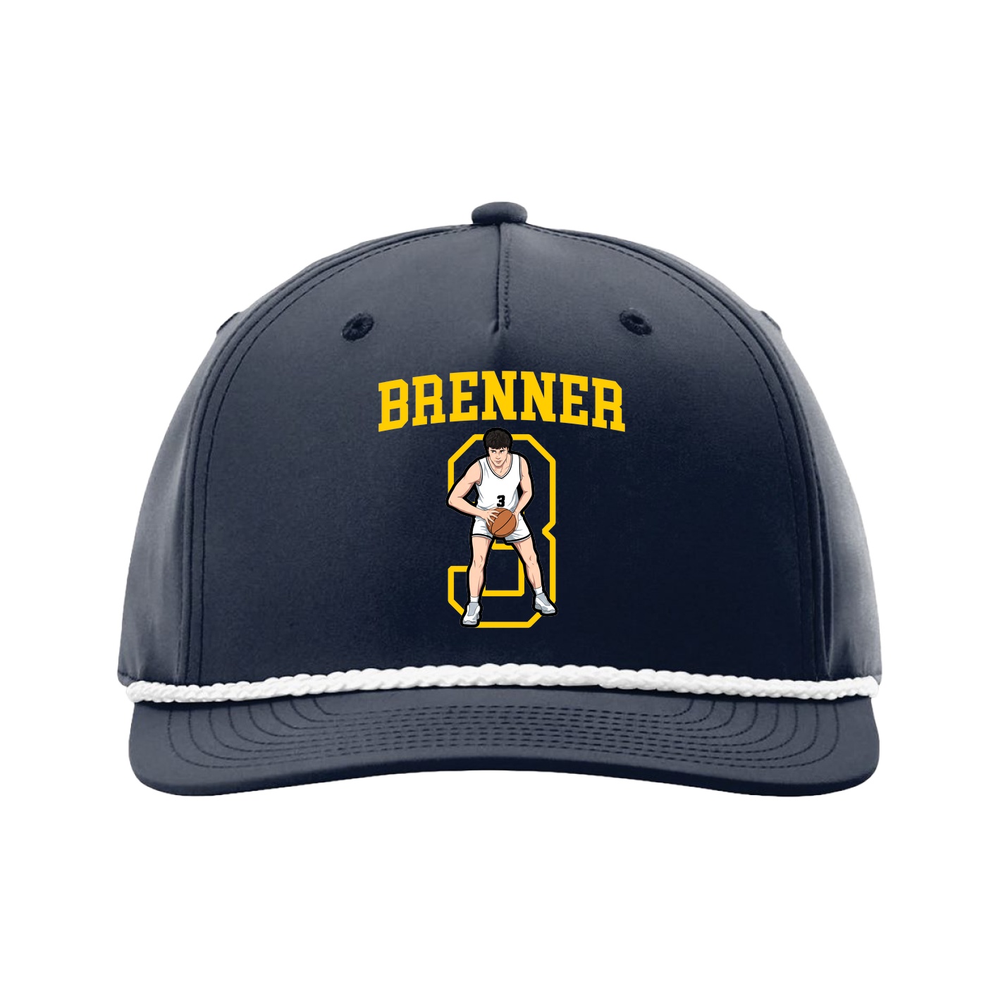 Five-Panel Classic Rope Cap — Shirsey in Navy