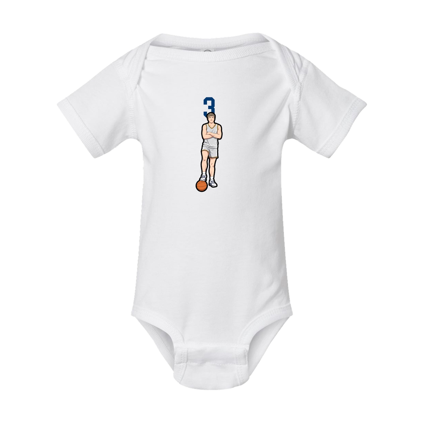 Baby Onesie — Number Top in White