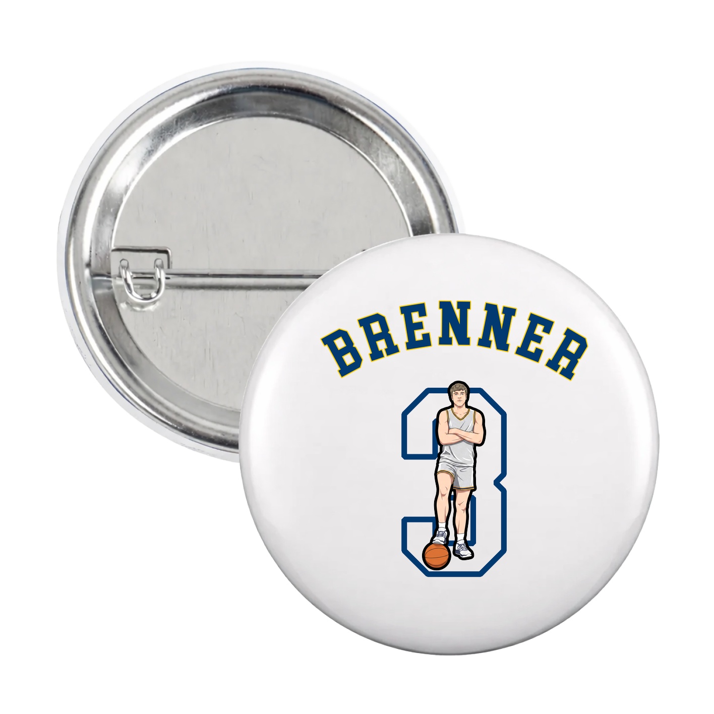 Game Day Button — Shirsey Arch in White