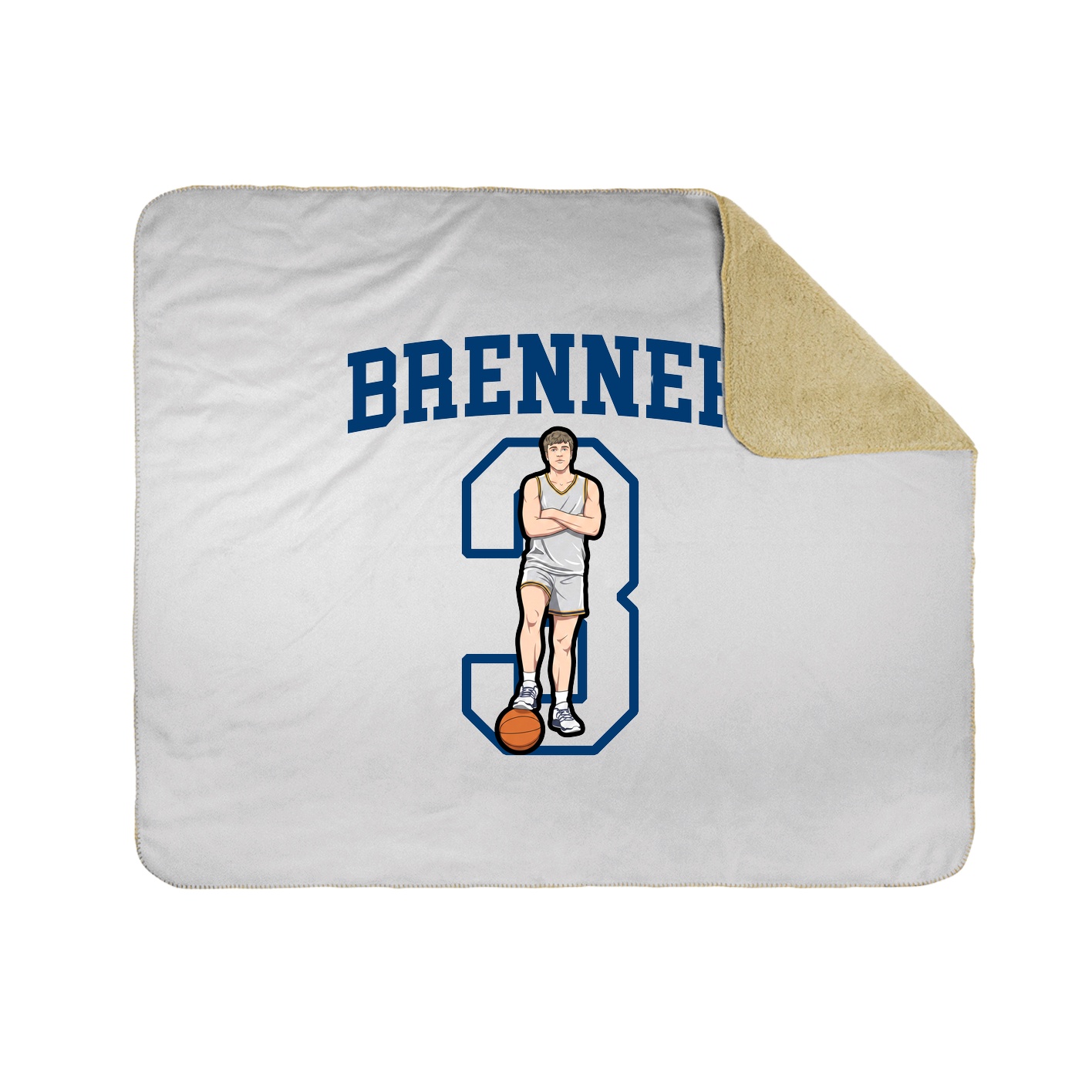 50x60 Sherpa Lined Throw Blanket