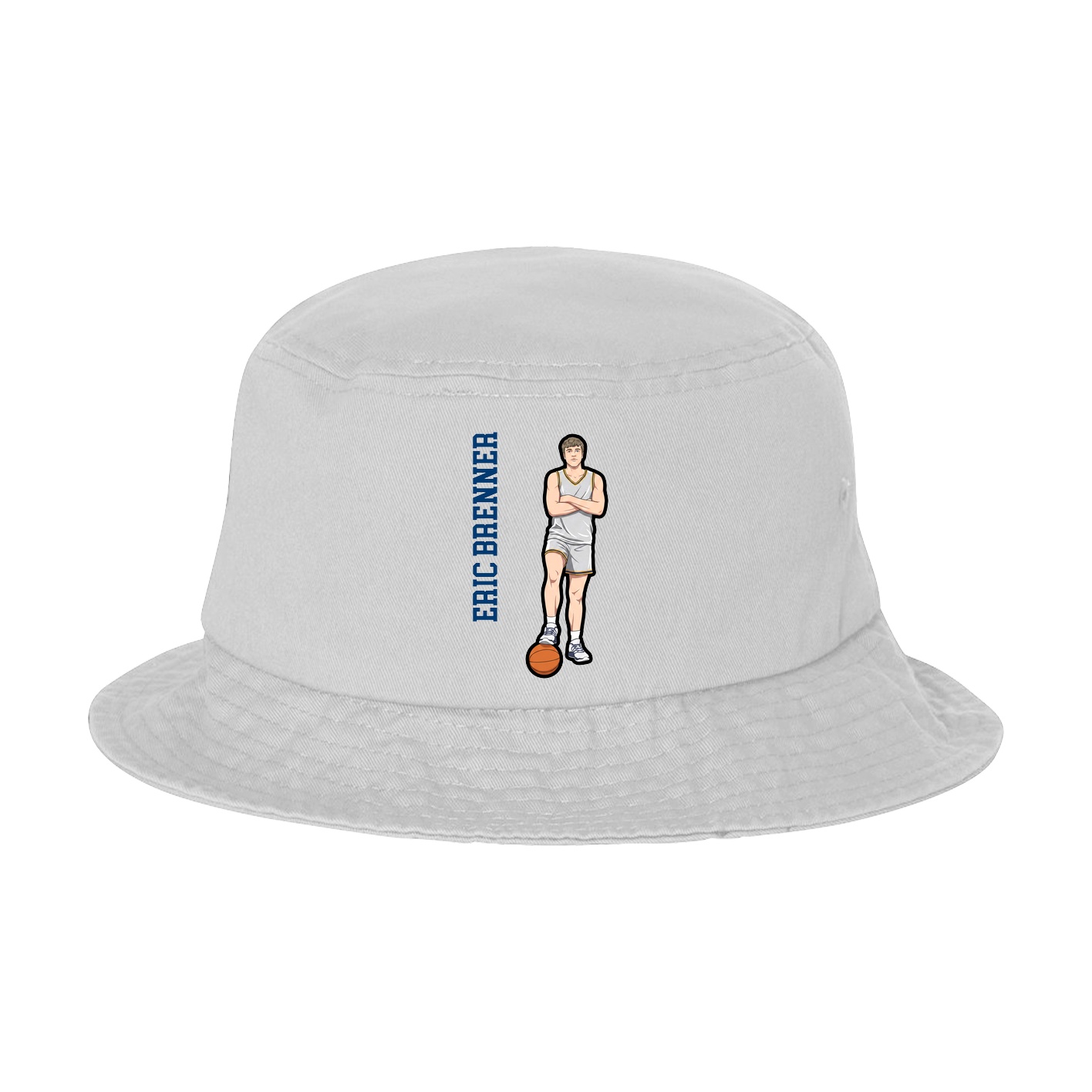 Bucket Cap — Name Vertical in White