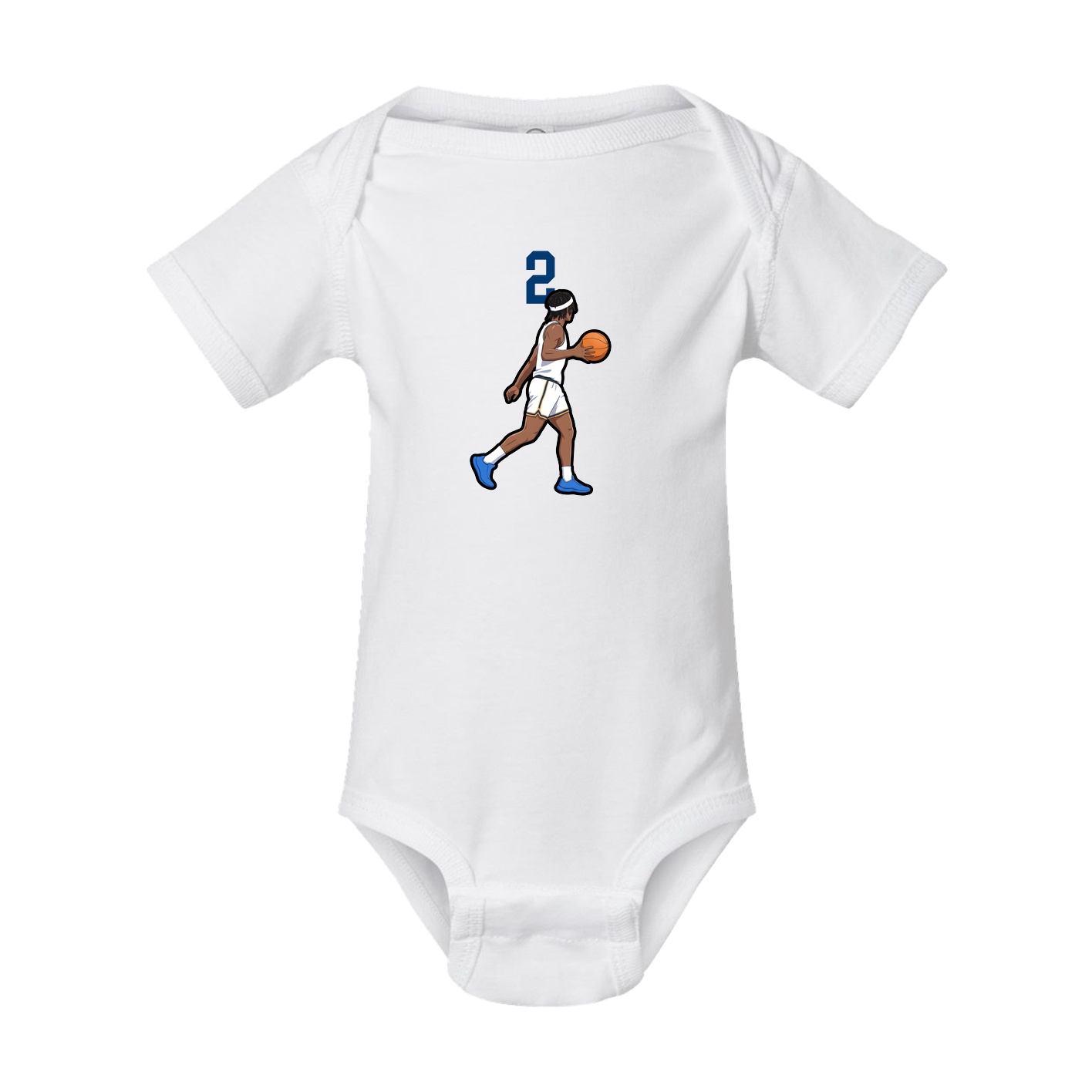 Baby Onesie — Number Top in White