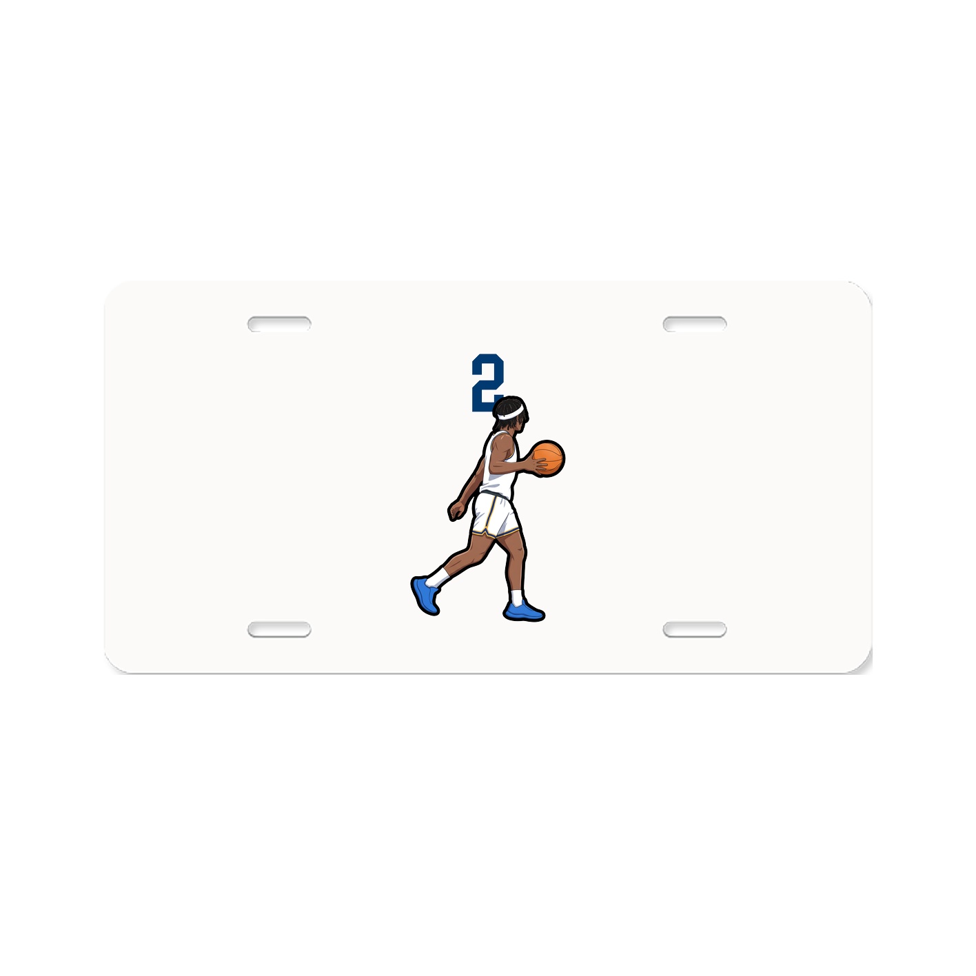 License Plate — Number Top in Classic