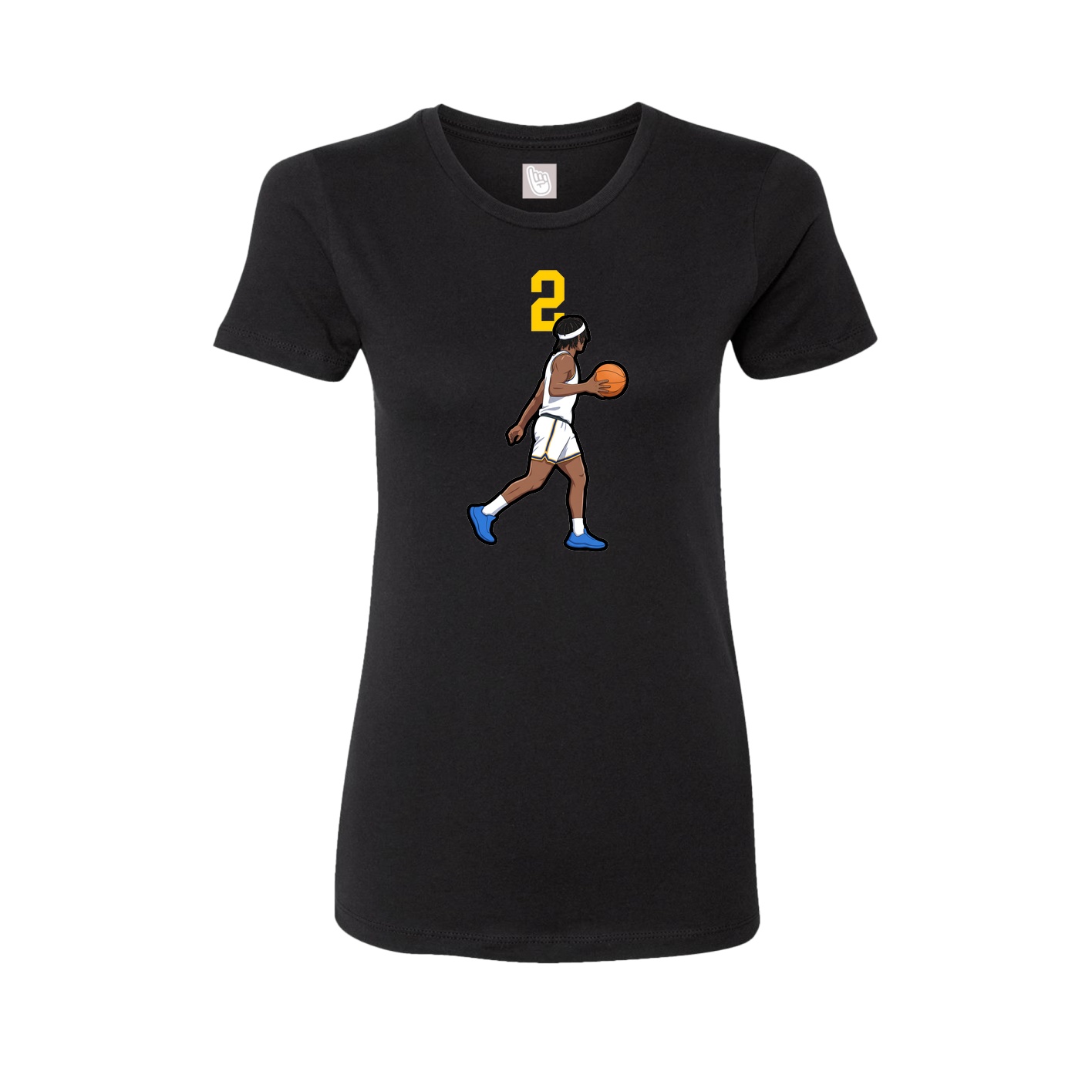 Womens Tee — Number Top in Black